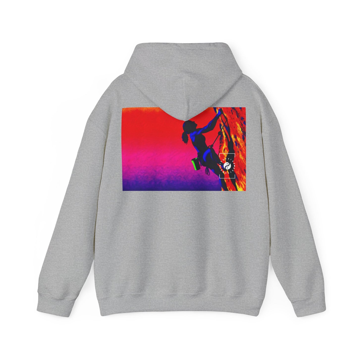 "Technicolor Ascent: The Digital Highline" - Sweat à capuche