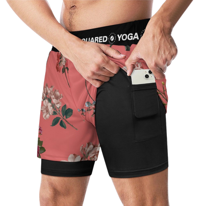 Botanicals - Comrpession Yoga Shorts