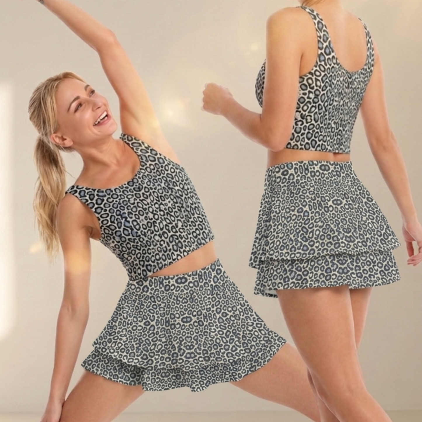 Wild Leopards - iSquared Ruffle Skirt