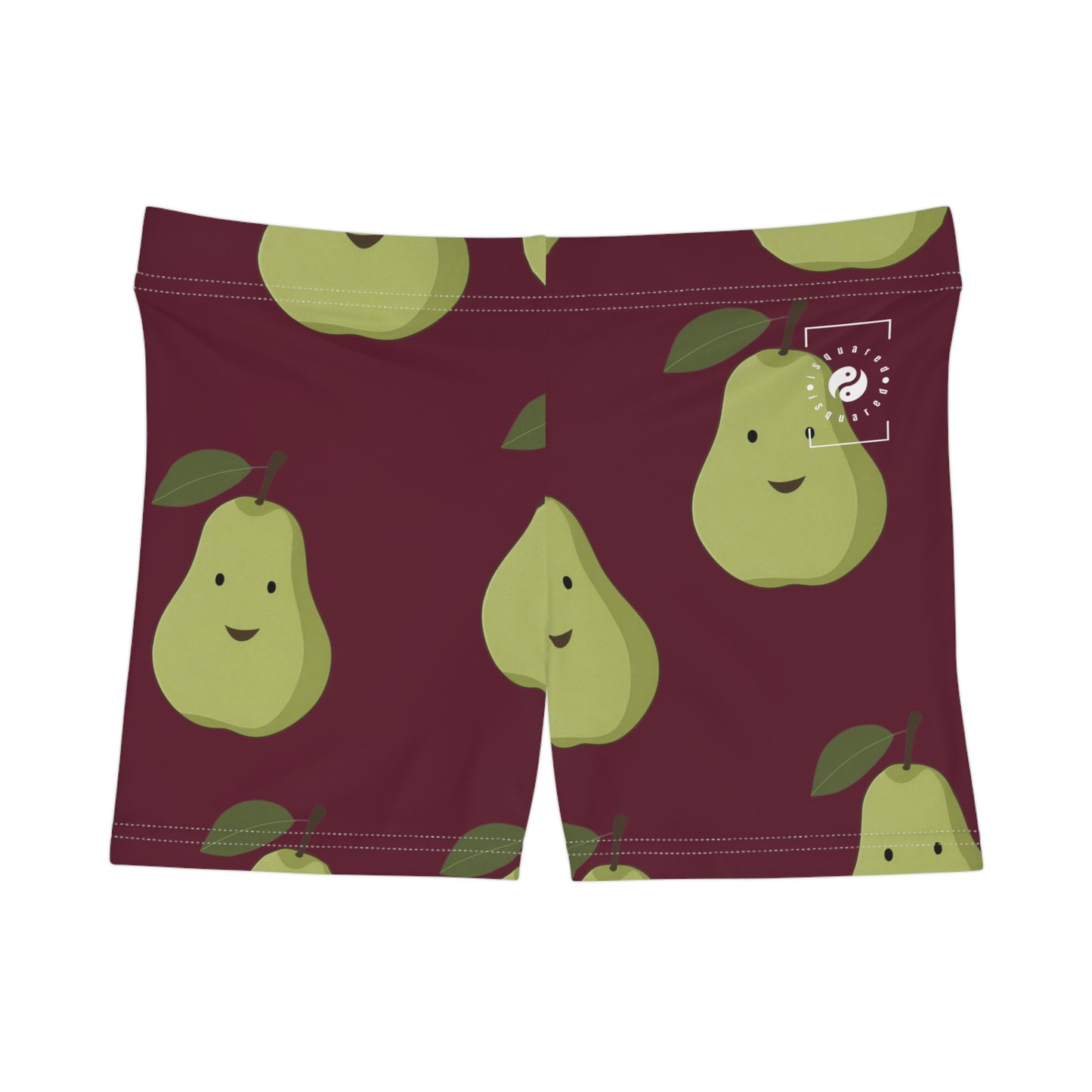 #60182D Deep Siena + Pear - Mini Hot Yoga Short