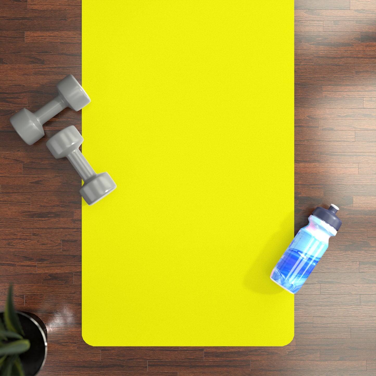 Neon Yellow FFFF00 - Yoga Mat