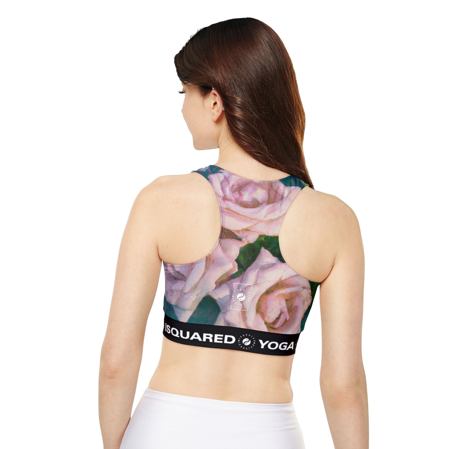 Cosmic Roses - Lined & Padded Sports Bra