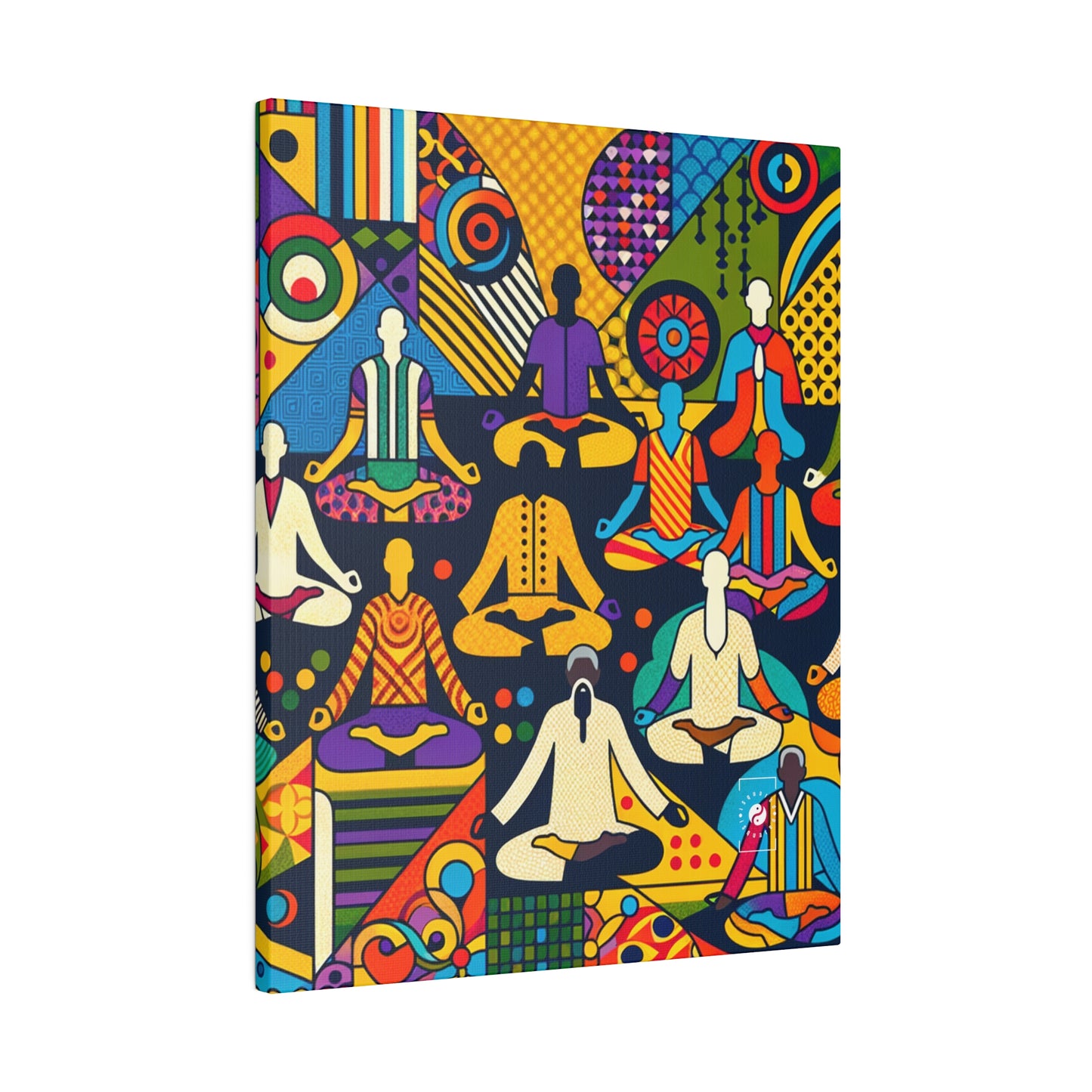 Vibrant Sadana: Prana in Nouveau Réalité - Art Print Canvas