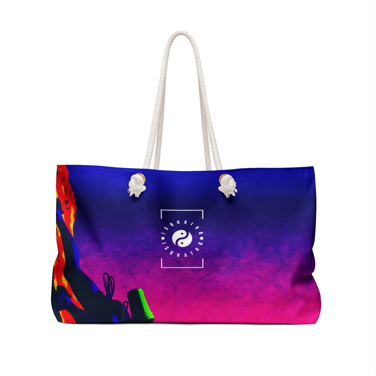 "Technicolour Ascent: The Digital Highline" - Casual Yoga Bag