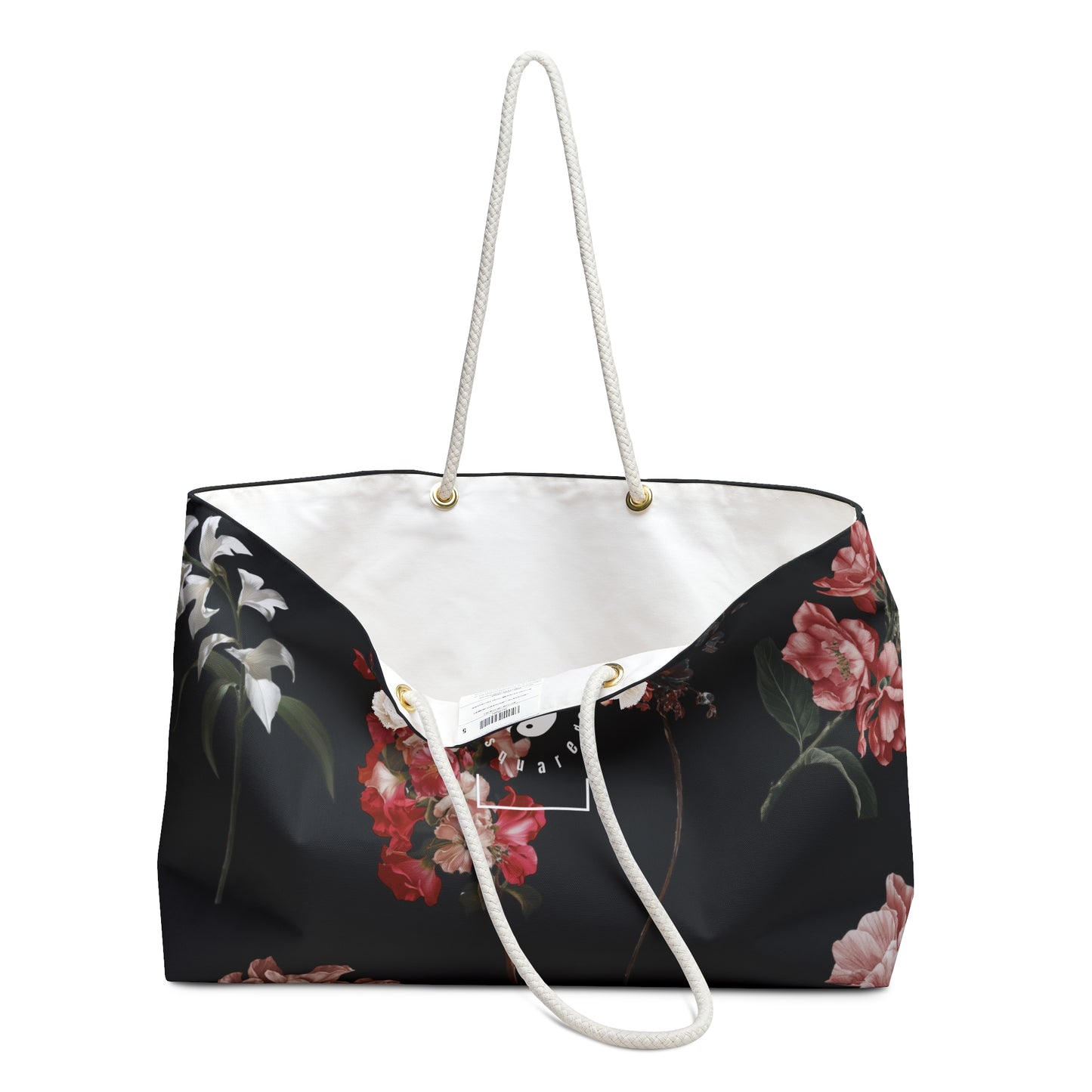 Botanicals on Black - Casual Yoga Bag