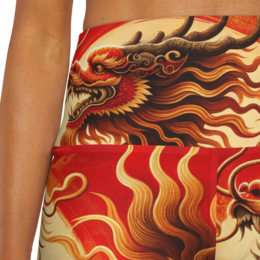 "Golden Dragon Dance in the Crimson Twilight" - shorts