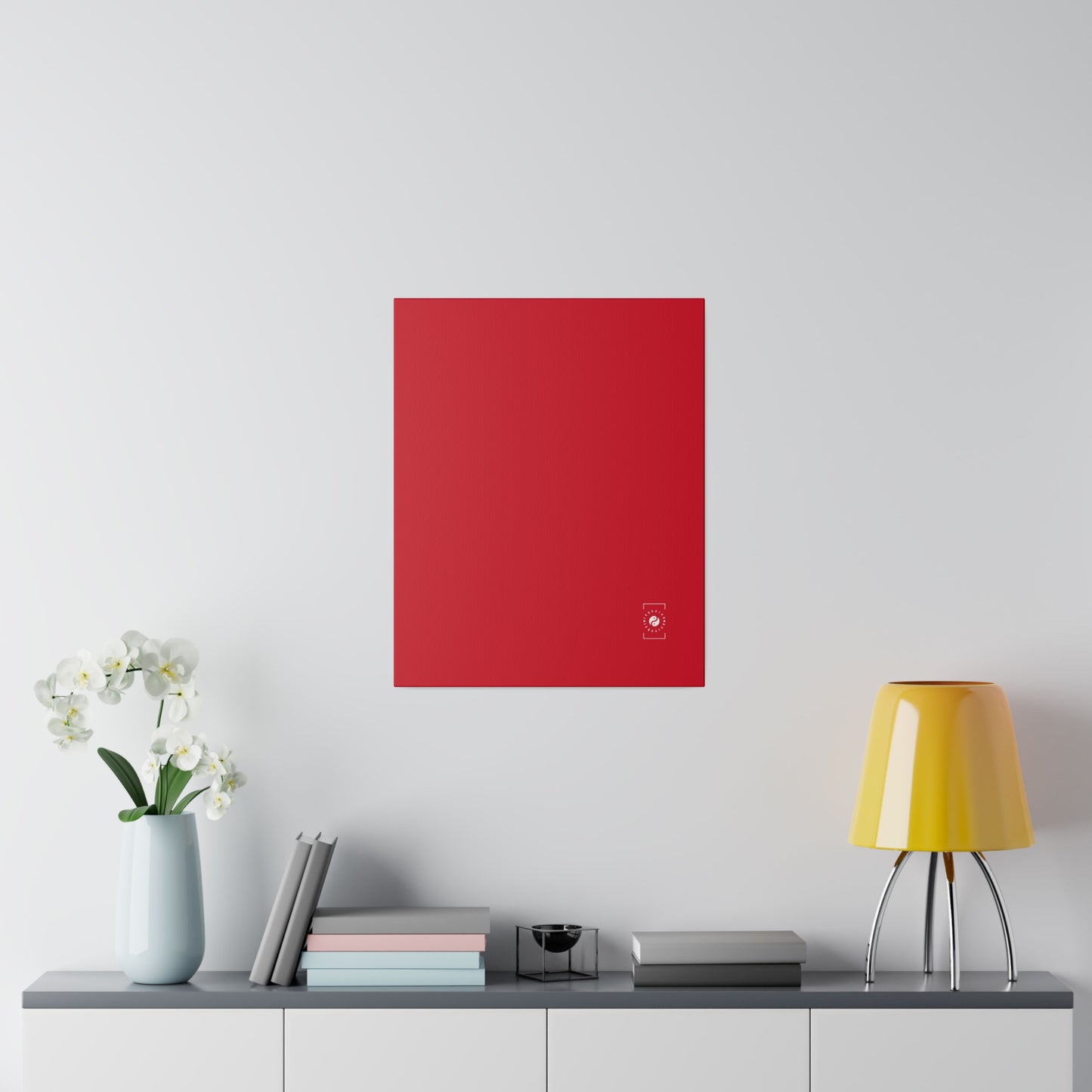 #D10927 Scarlet Red - Art Print Canvas