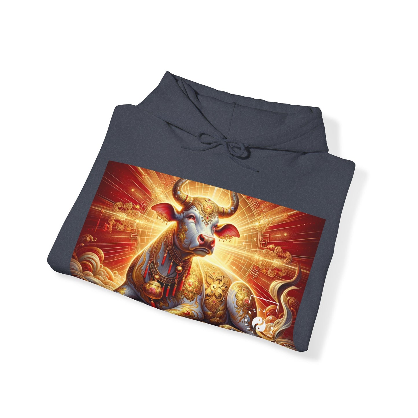 "Golden Euphoria: A Dance of the Divine Bovine" - Hoodie