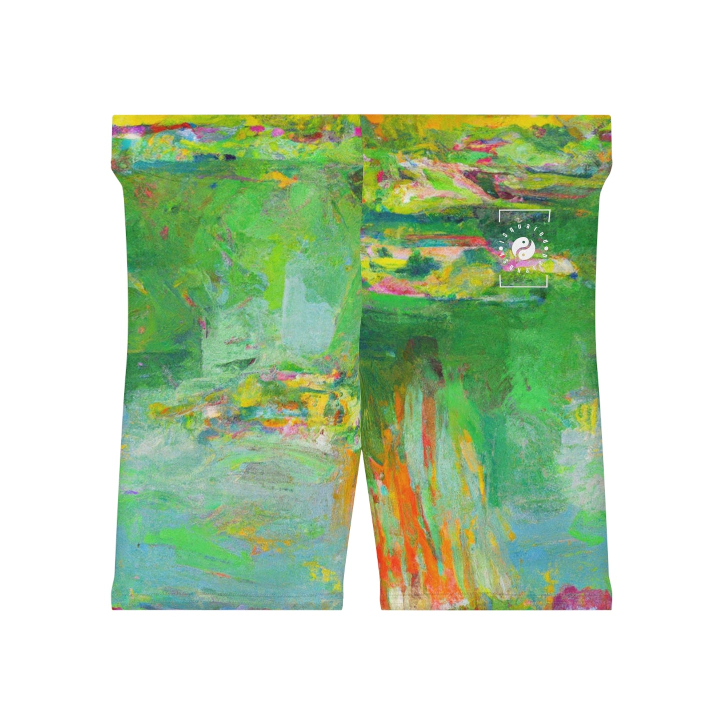 "Lily Aquarelle: Dusk Reflections" - Hot Yoga Short