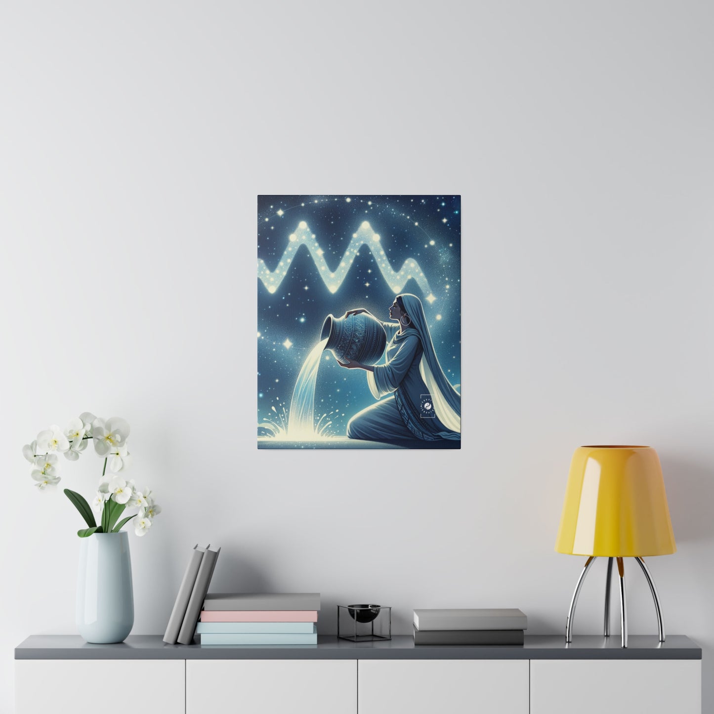 Aquarius Flow - Art Print Canvas