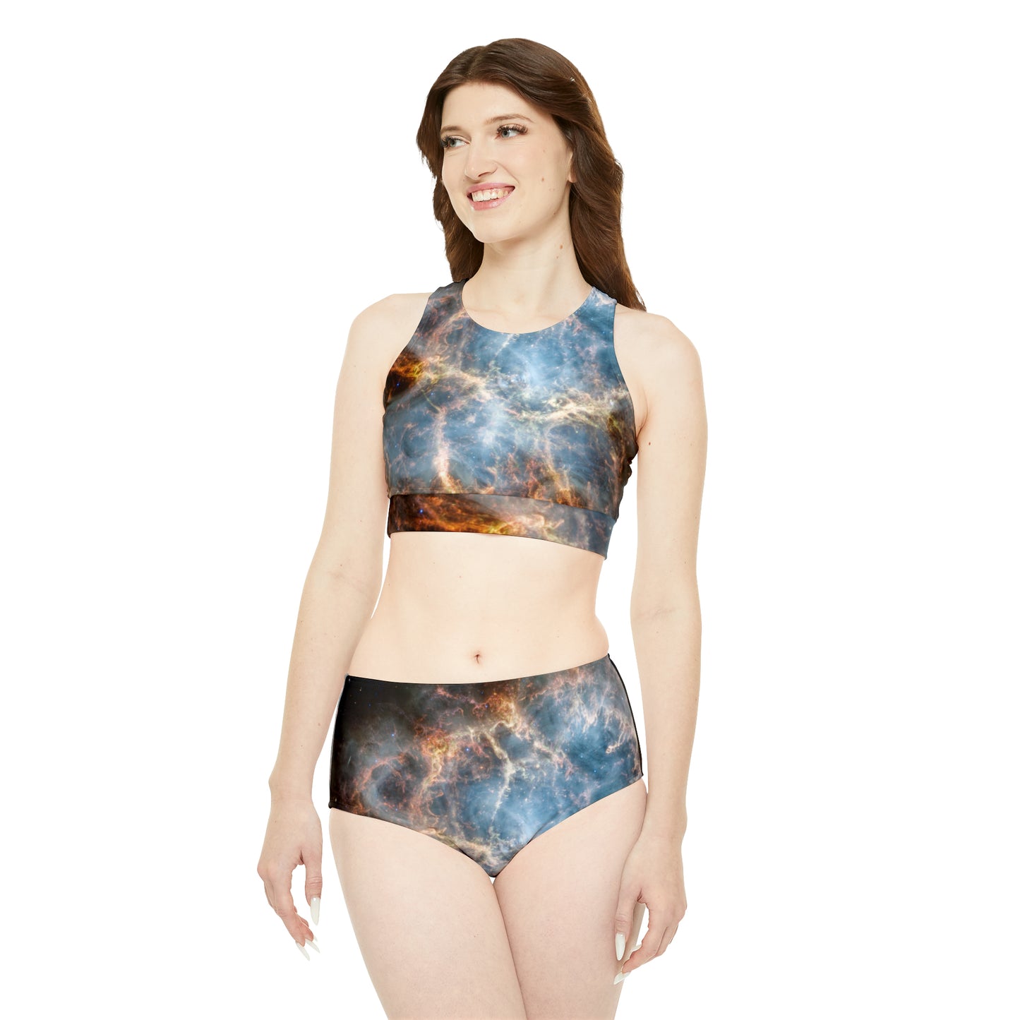 Crab Nebula (NIRCam and MIRI Image) - Hot Yoga Bikini Set