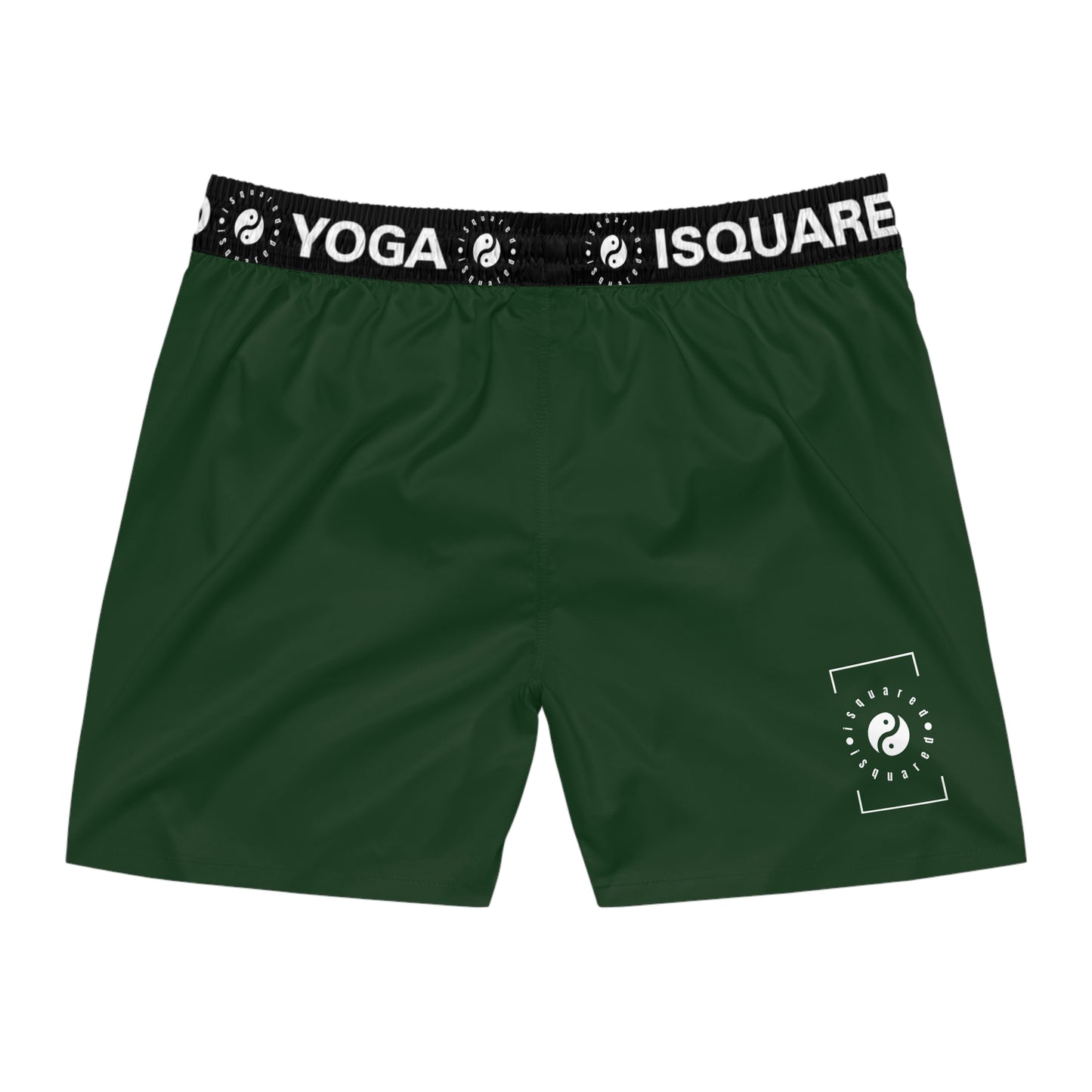 #153B1C Forest Green - Swim Shorts (Mid-Length) for Men