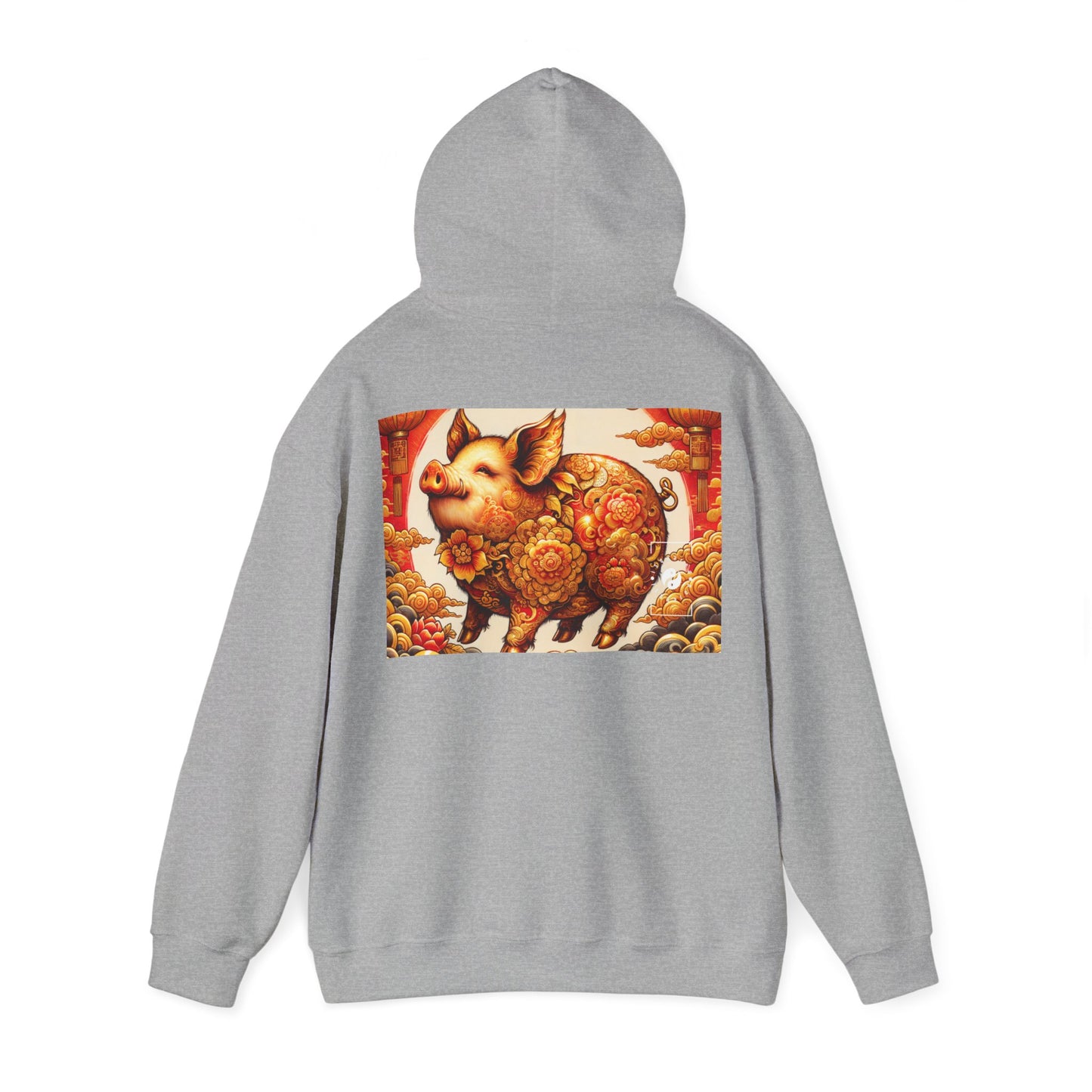 "Golden Prosperity: The Divine Boar Celebration" - Hoodie