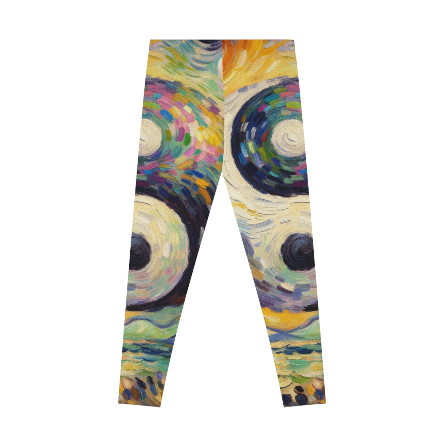 "Spectral Duality: An Impressionist Balance" - Unisex Tights