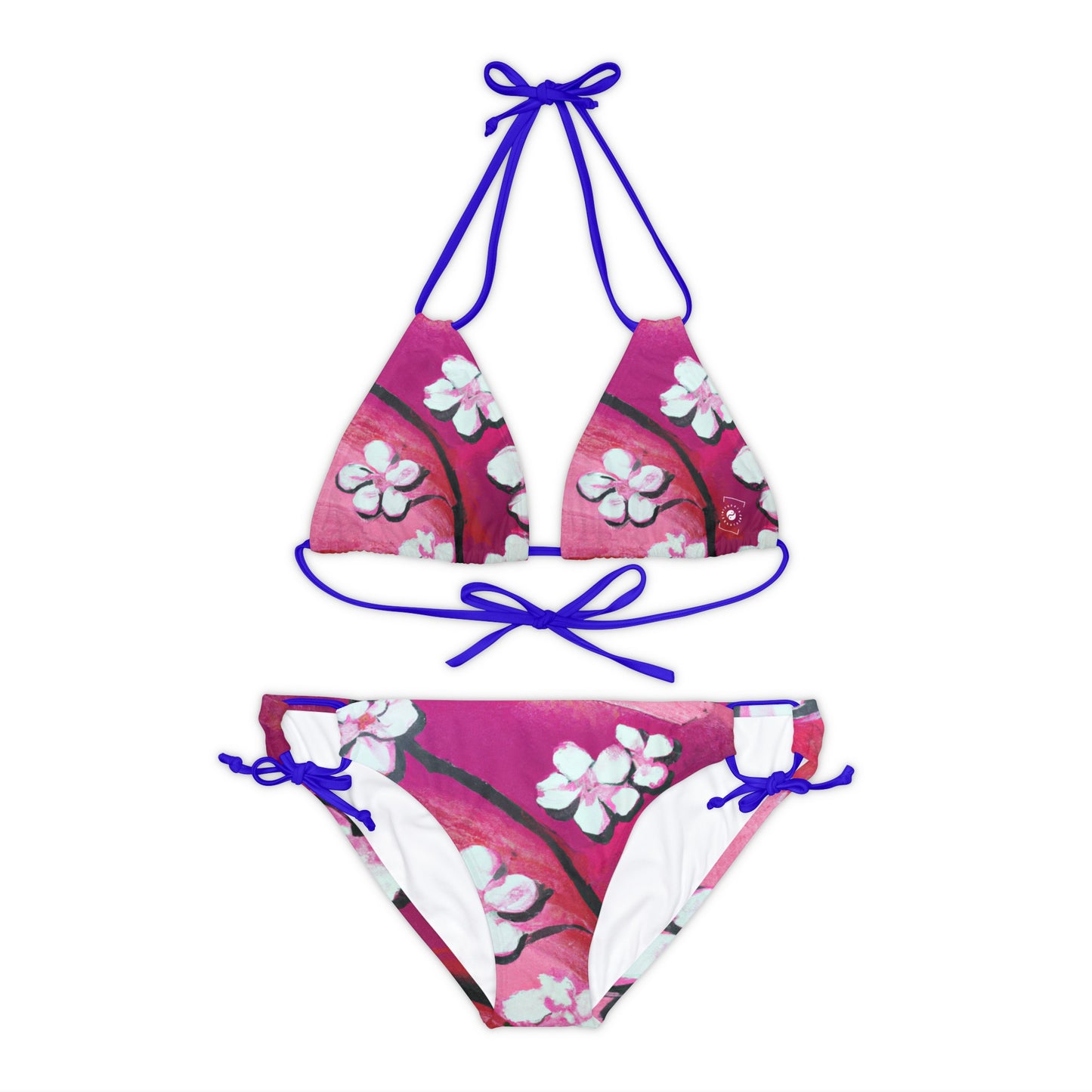 Ephemeral Blossom - Lace-up Bikini Set