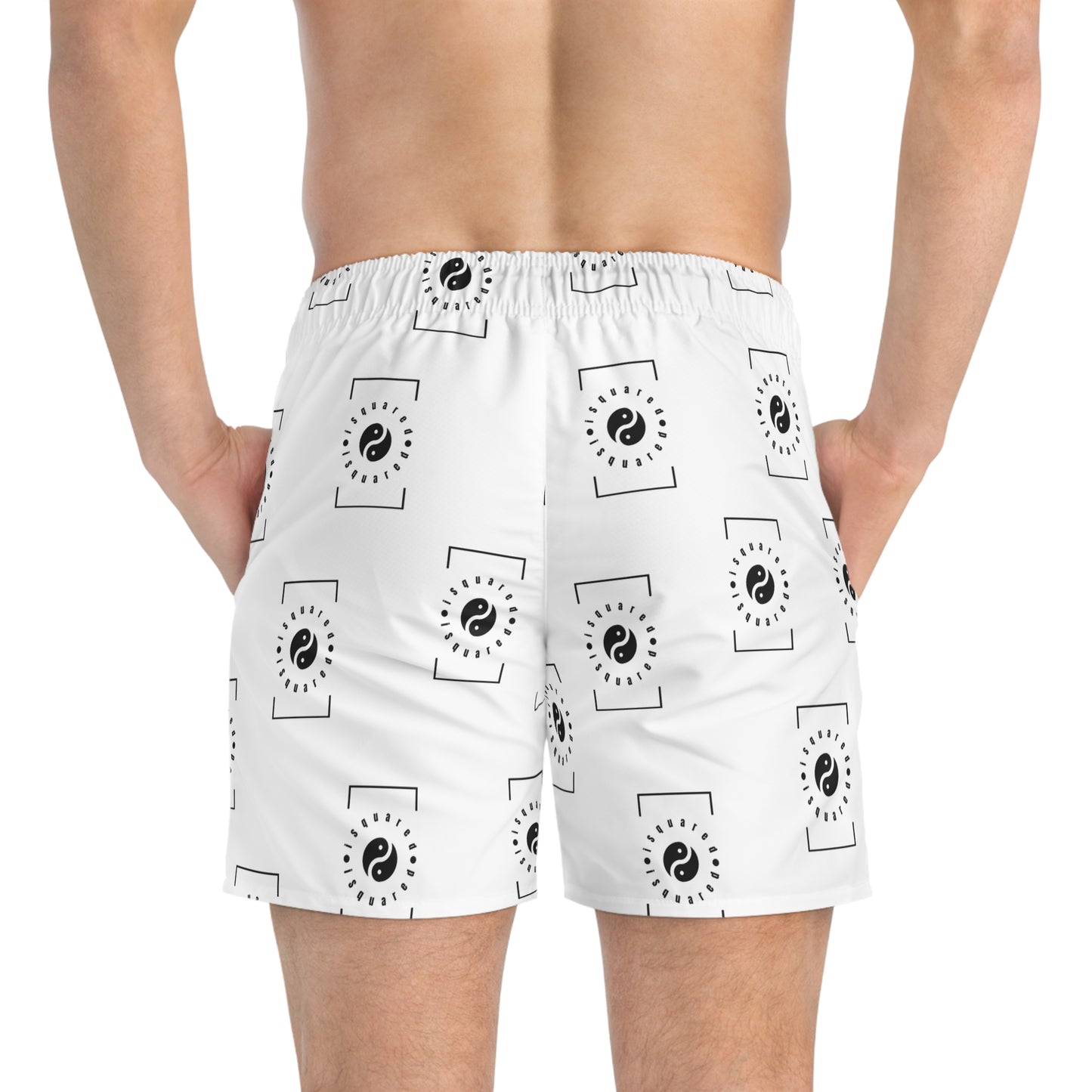 white iSquared Yoga - Swim Trunks for Men