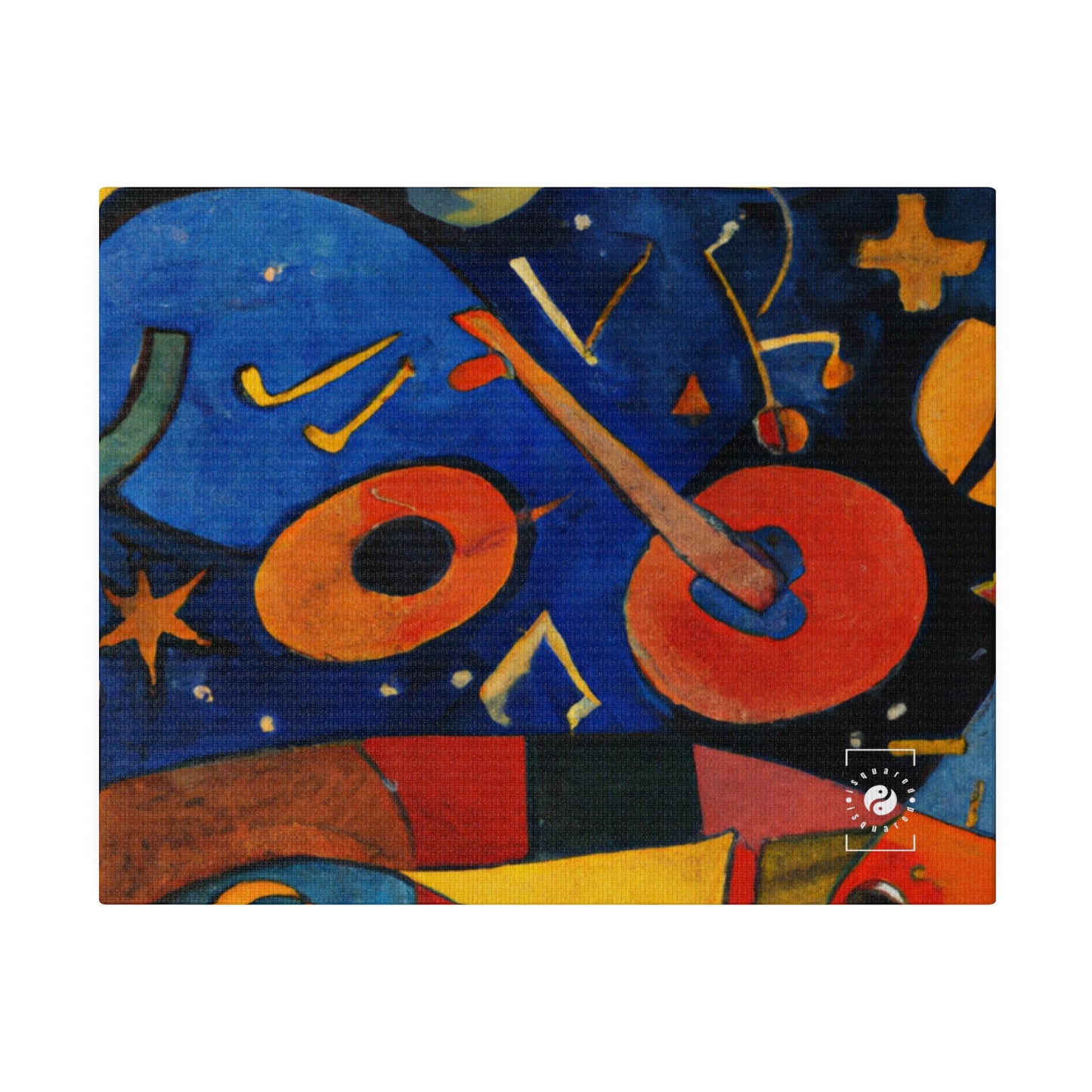 Melodic Abstractions: A Kandinskian Orchestra - Art Print Canvas