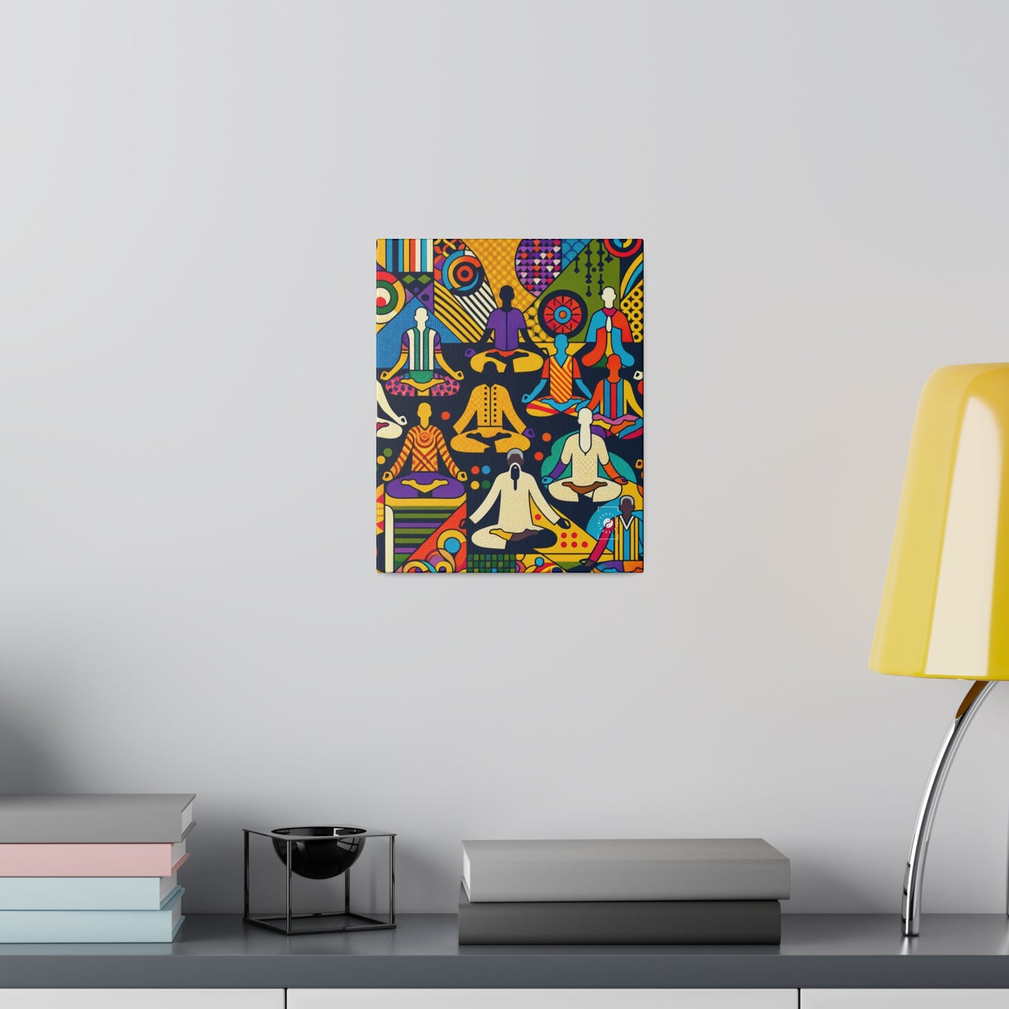 Vibrant Sadana: Prana in Nouveau Réalité - Art Print Canvas