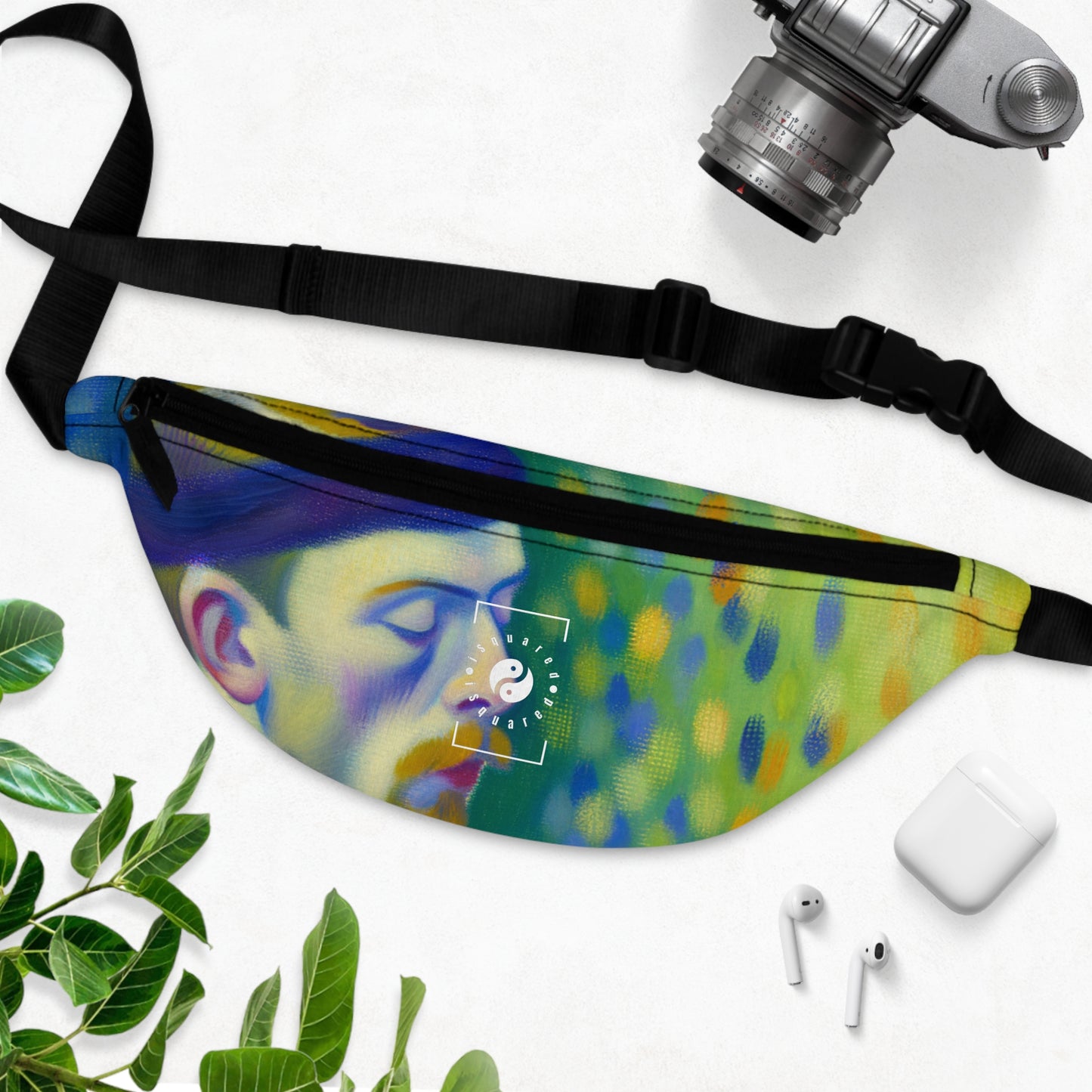 "Serene Resilience: A Frida's Solitude in hues" - Fanny Pack