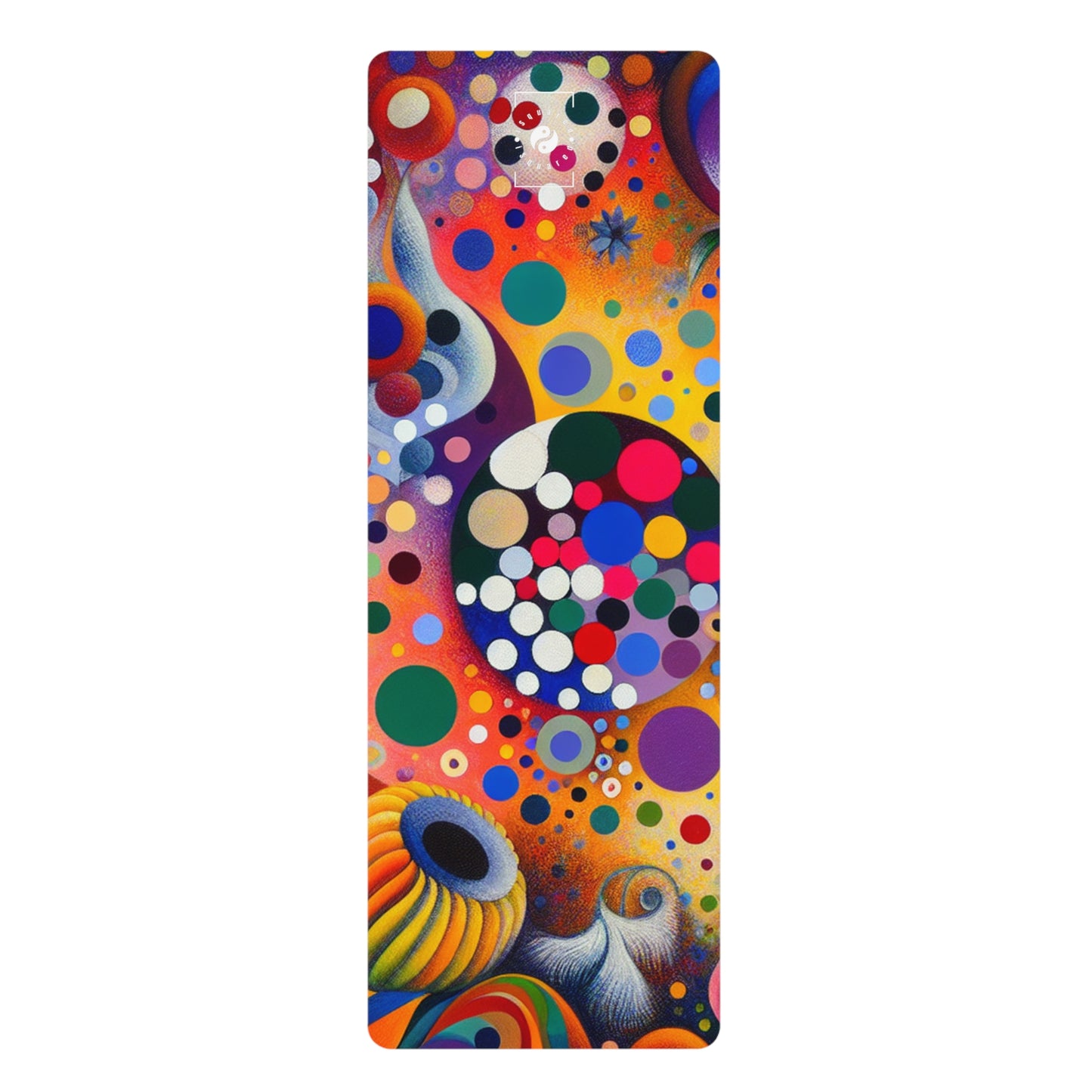 "Polka Petals in Yogic Surrealism: An Artistic Salute to Kusama and Kahlo" - Yoga Mat