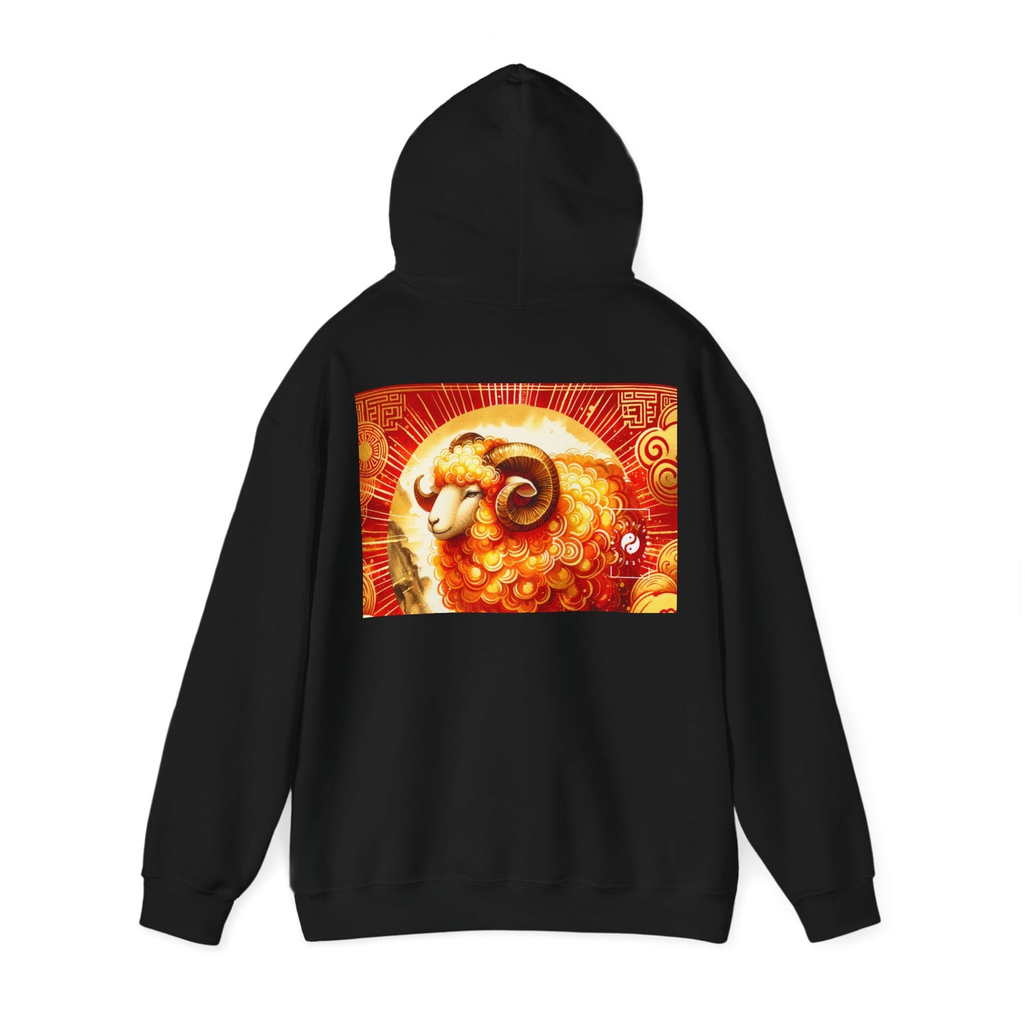 "Auspicious Gold of Divine Ewe: A Lunar New Year Revelry" - Hoodie