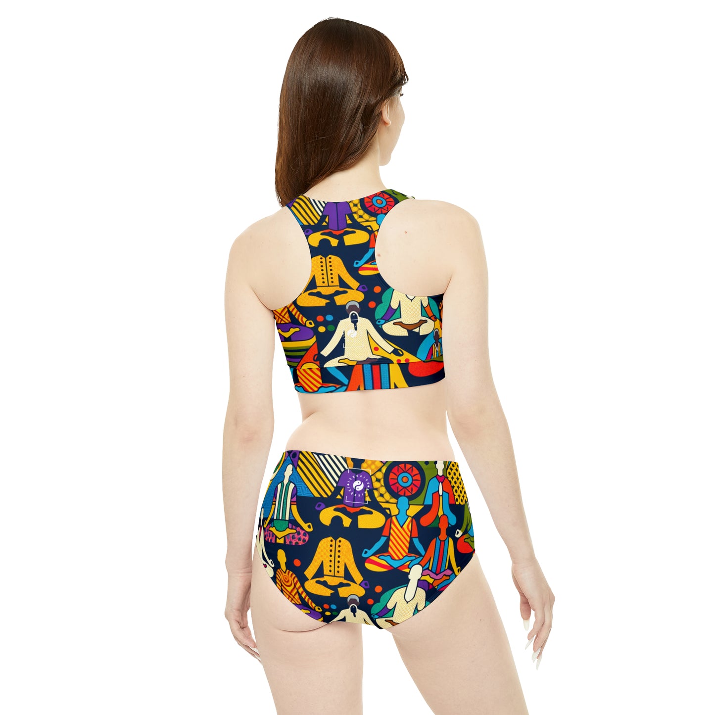 Vibrant Sadana: Prana in Nouveau Réalité - Hot Yoga Bikini Set