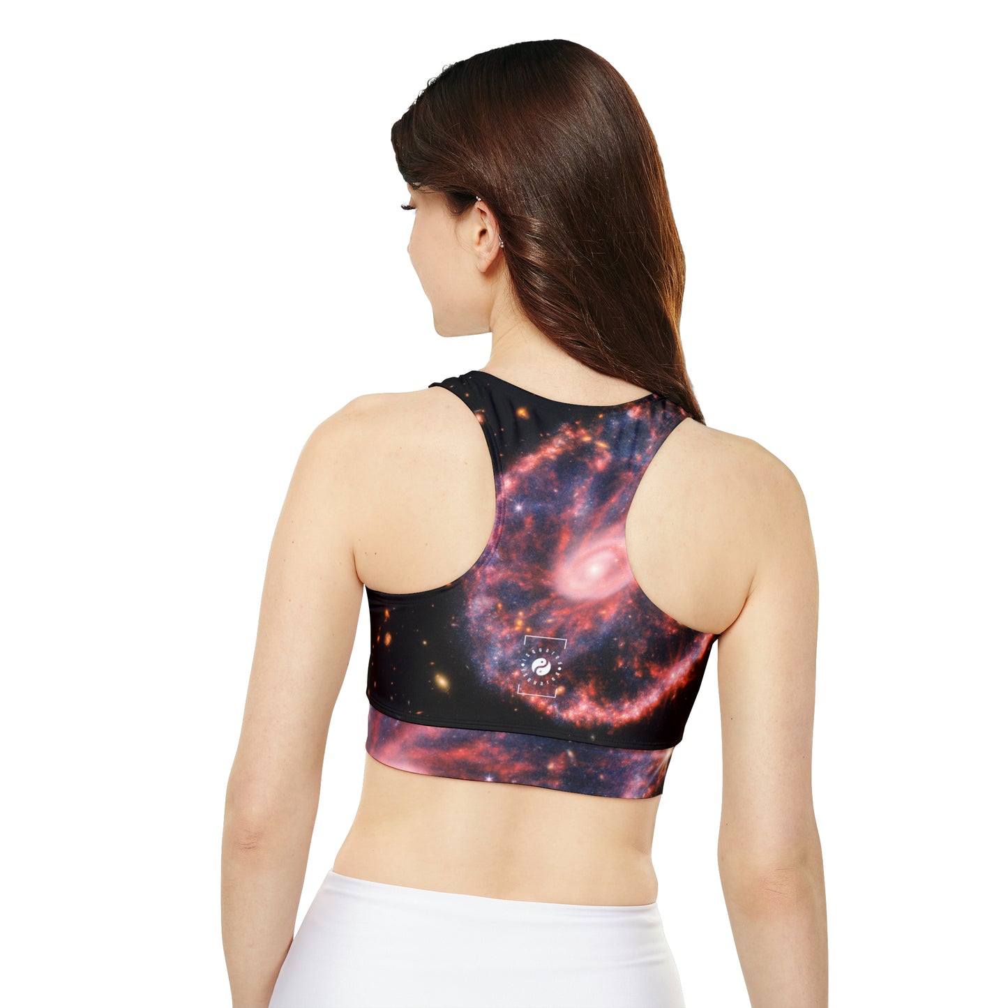 Cartwheel Galaxy (NIRCam and MIRI Composite Image) - Lined & Padded Sports Bra