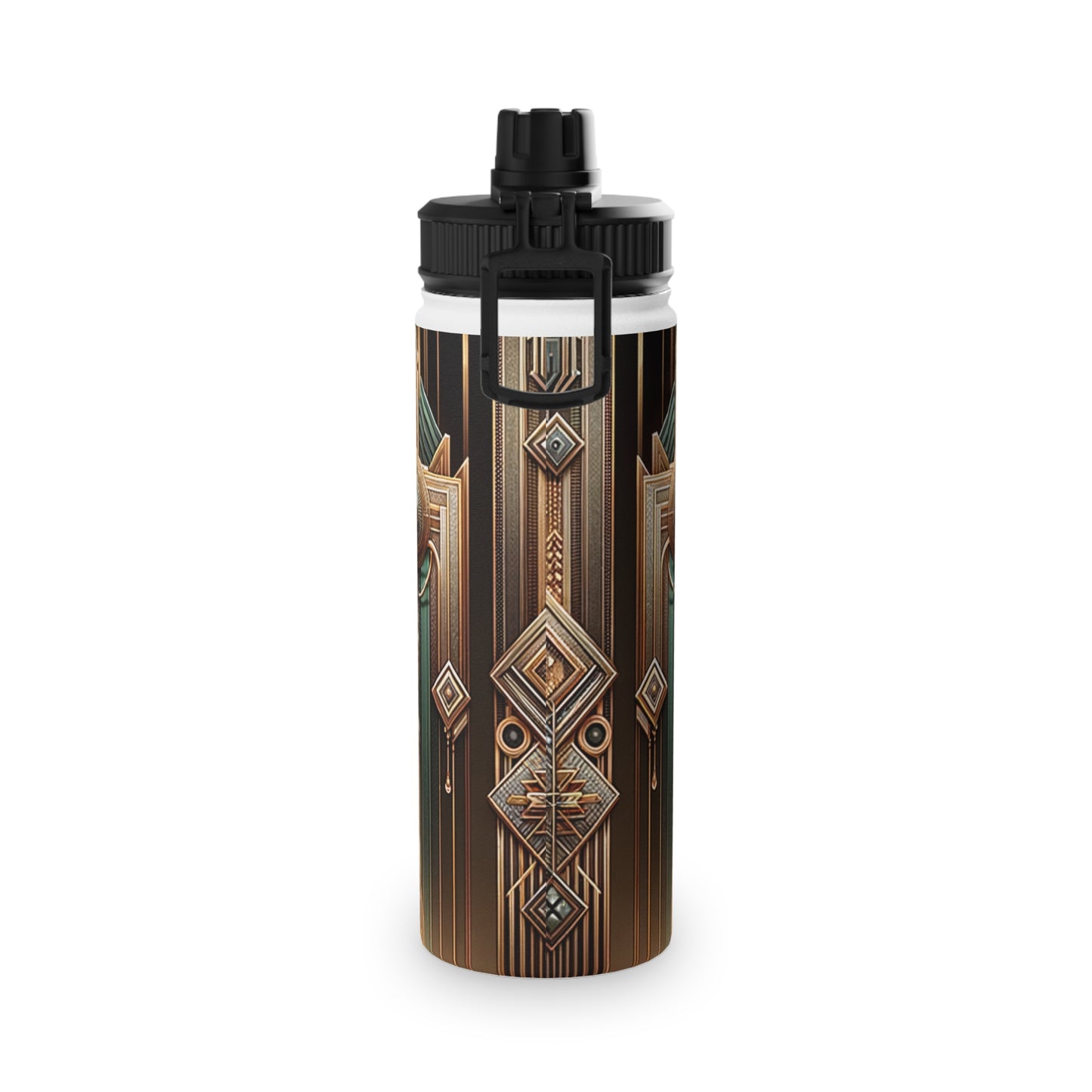 "Deco Serenity: A Fusion of Opulence and Zen" - Sports Water Bottle