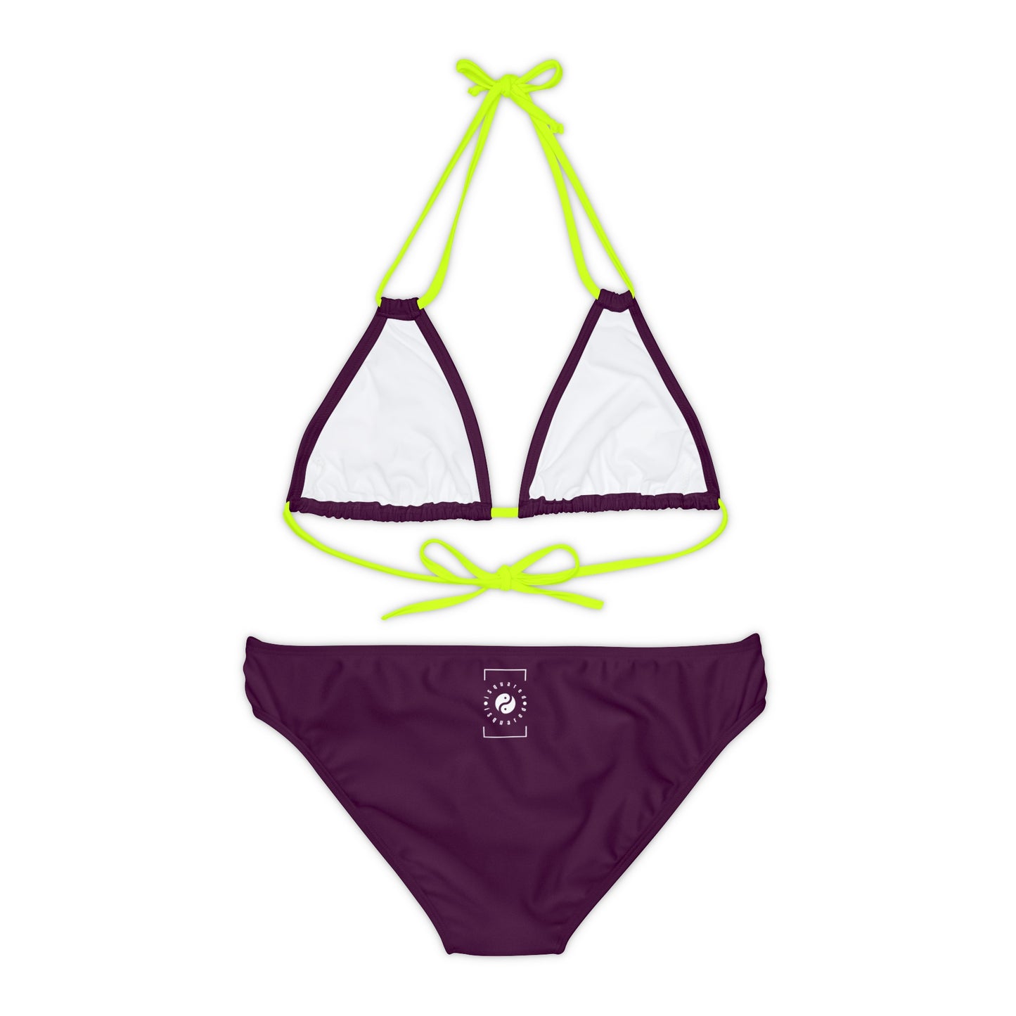 Deep Burgundy - Ensemble bikini à lacets