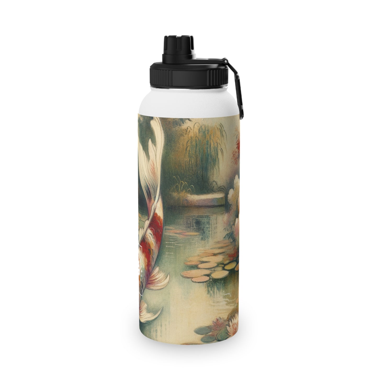 Koi Lily Pond - Sports Water Bottle