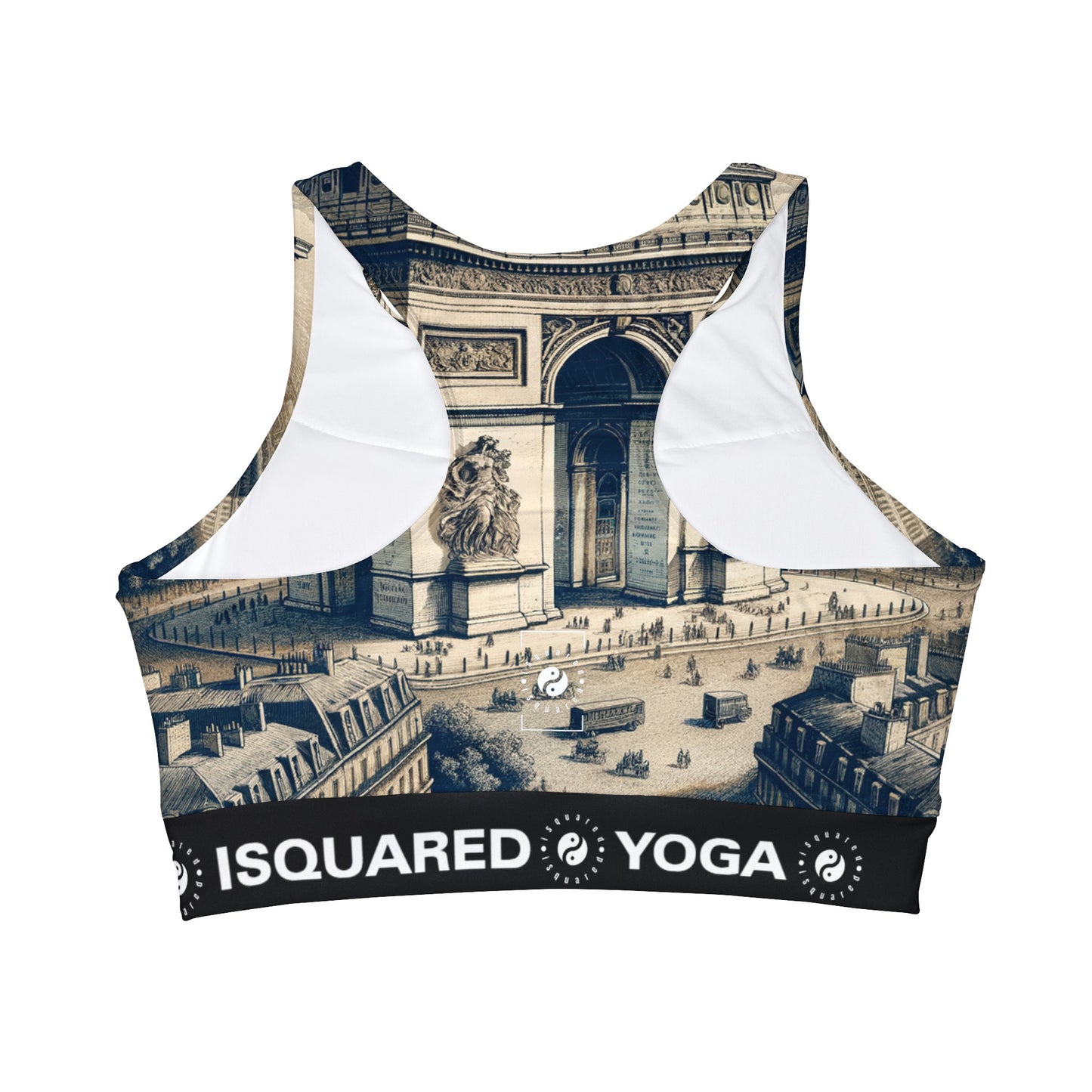 "Majesté de l'Arc : un portrait de l'époque Napoléon" - Crop Top à col montant