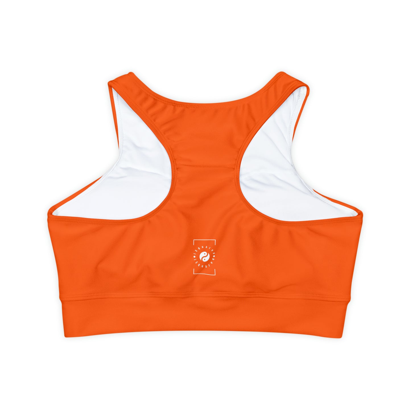 Neon Orange #FF6700 - Lined & Padded Sports Bra