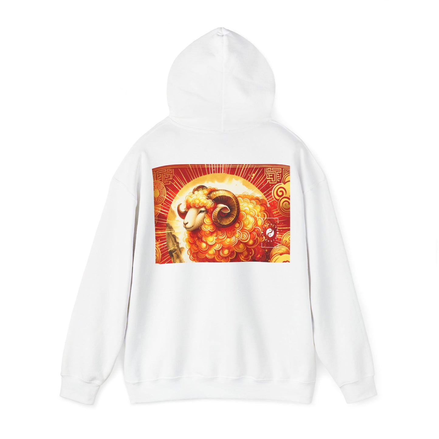 "Auspicious Gold of Divine Ewe: A Lunar New Year Revelry" - Hoodie