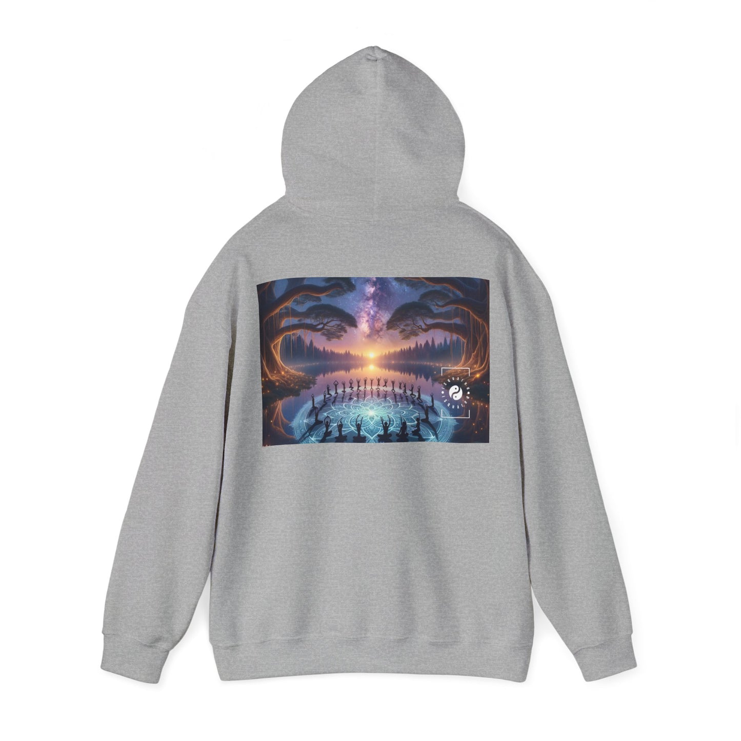 "Celestial Serenity: Mandala's Reflection" - Hoodie