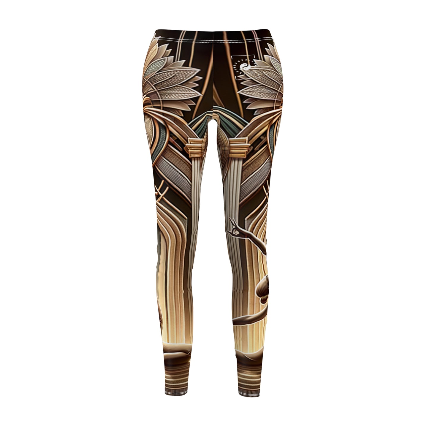 Deco Serenity: A Fusion of Opulence and Zen - Casual Leggings