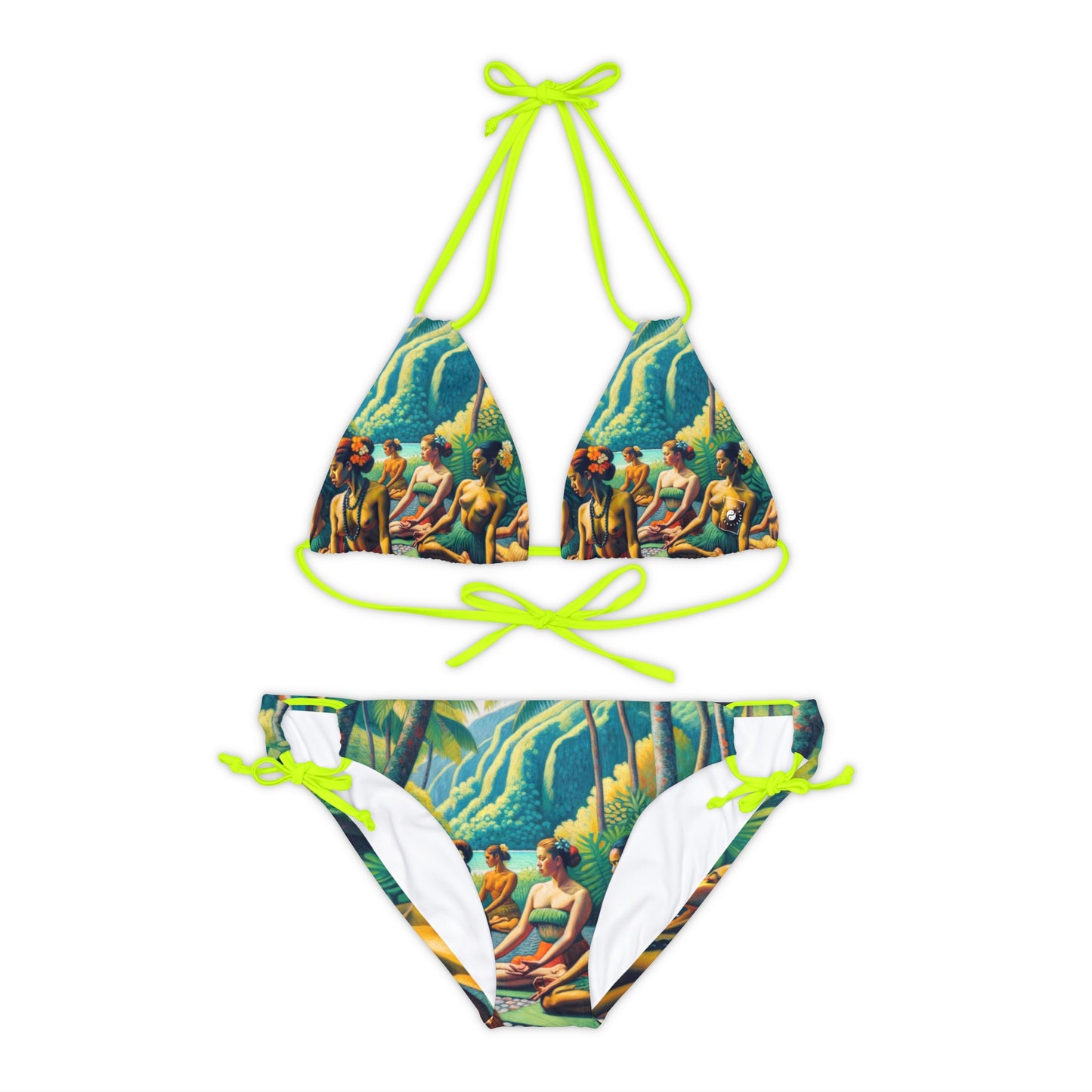 "Tahitian Tranquility - Lace-up Bikini Set