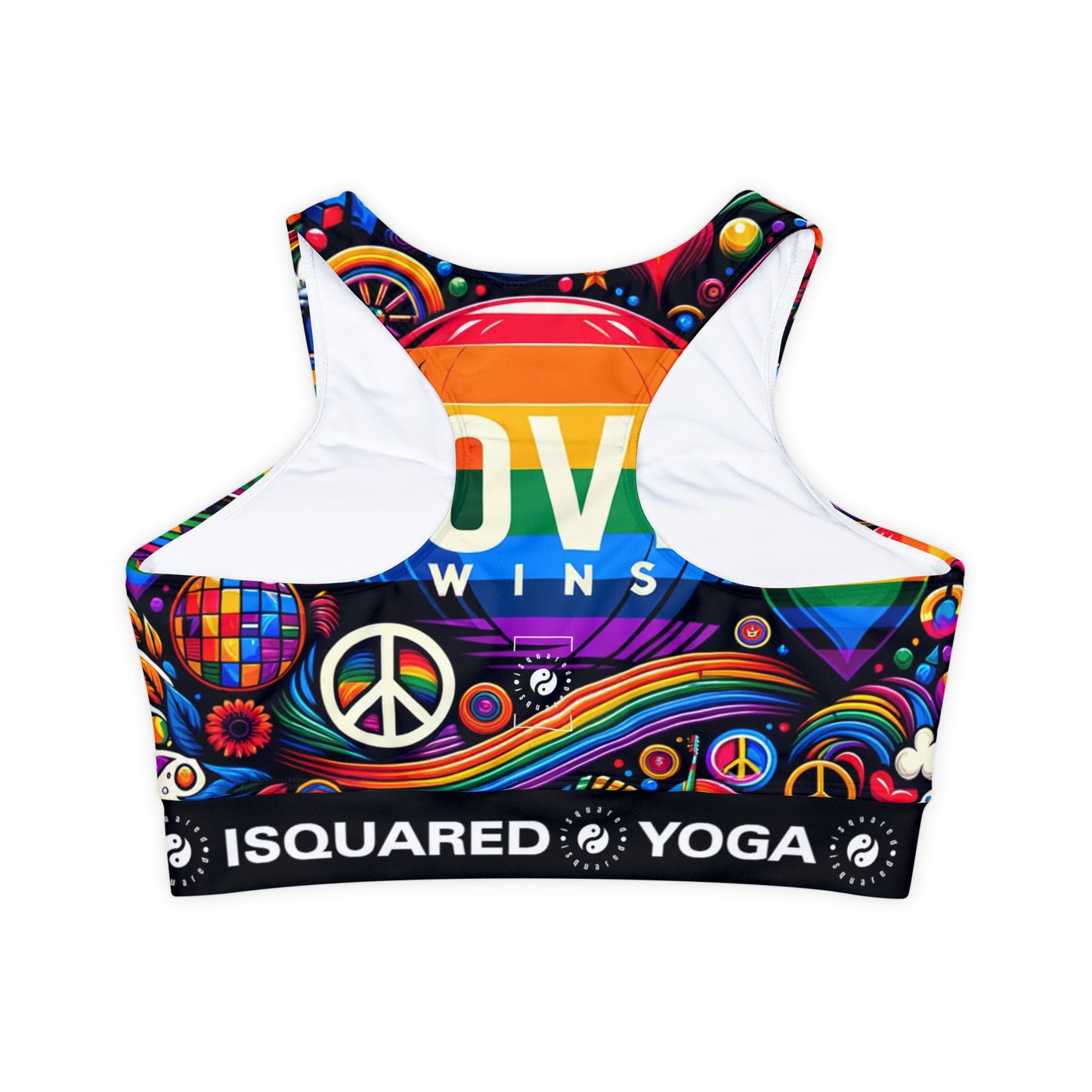 LOVE WINS - Lined & Padded Sports Bra