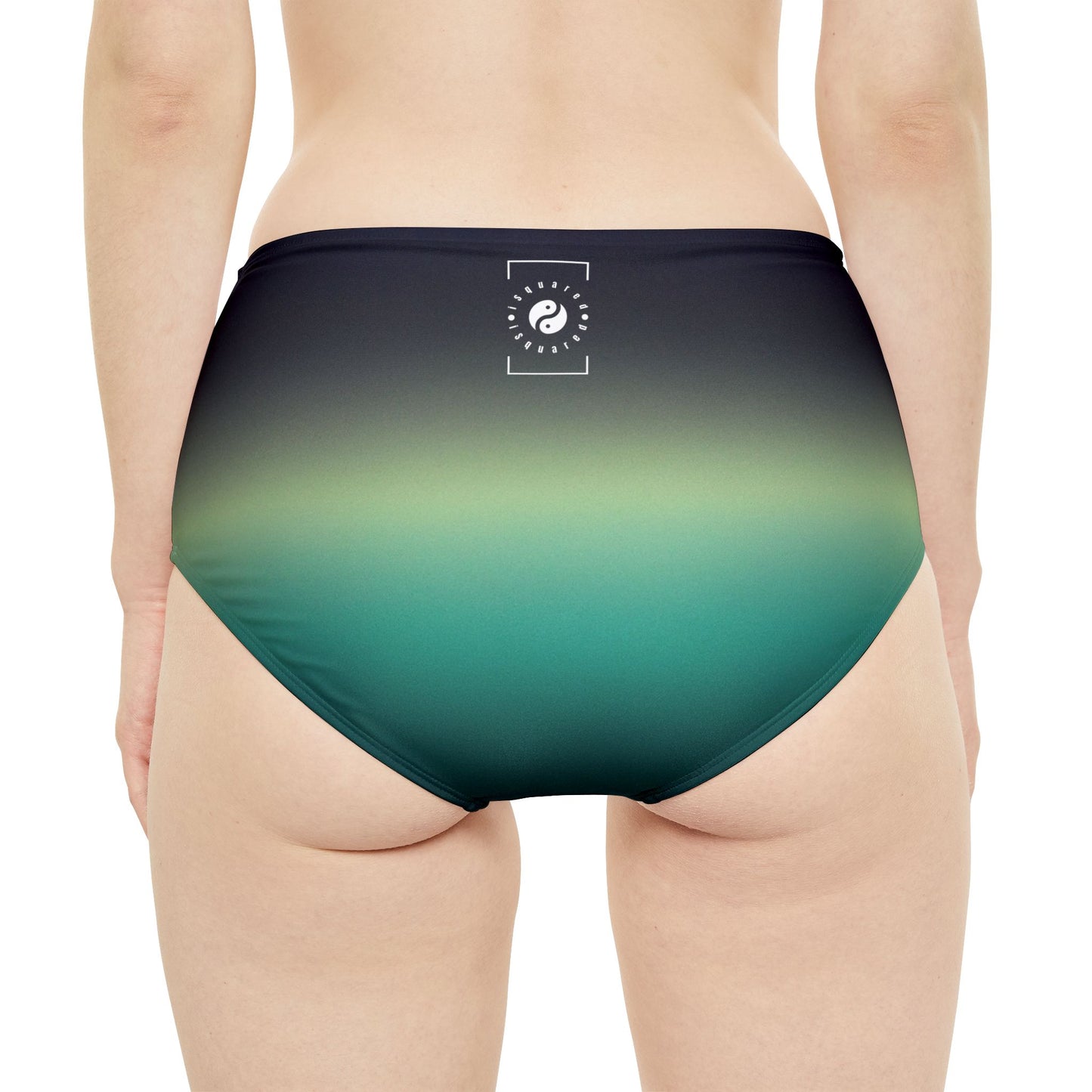 Midnight Gradients - High Waisted Bikini Bottom