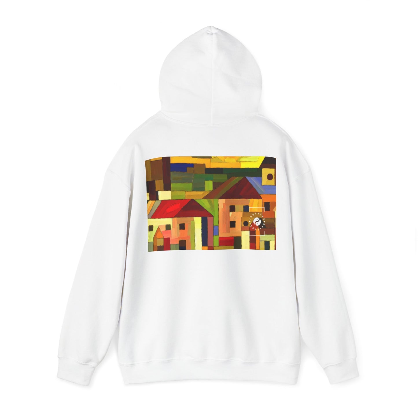 "Earthen Adobes in Hues of Hundertwasser" - Hoodie