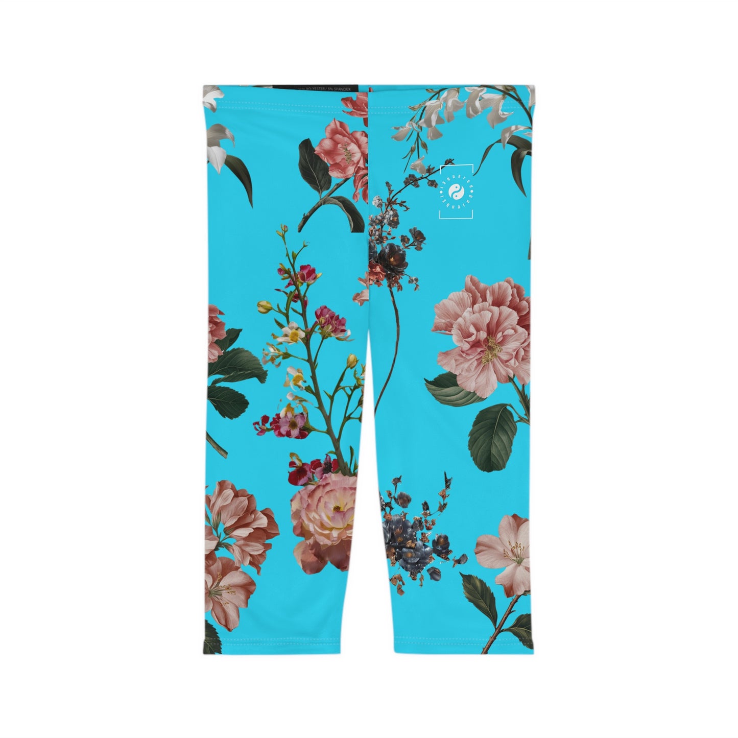 Botanicals on Azure - Capri Shorts