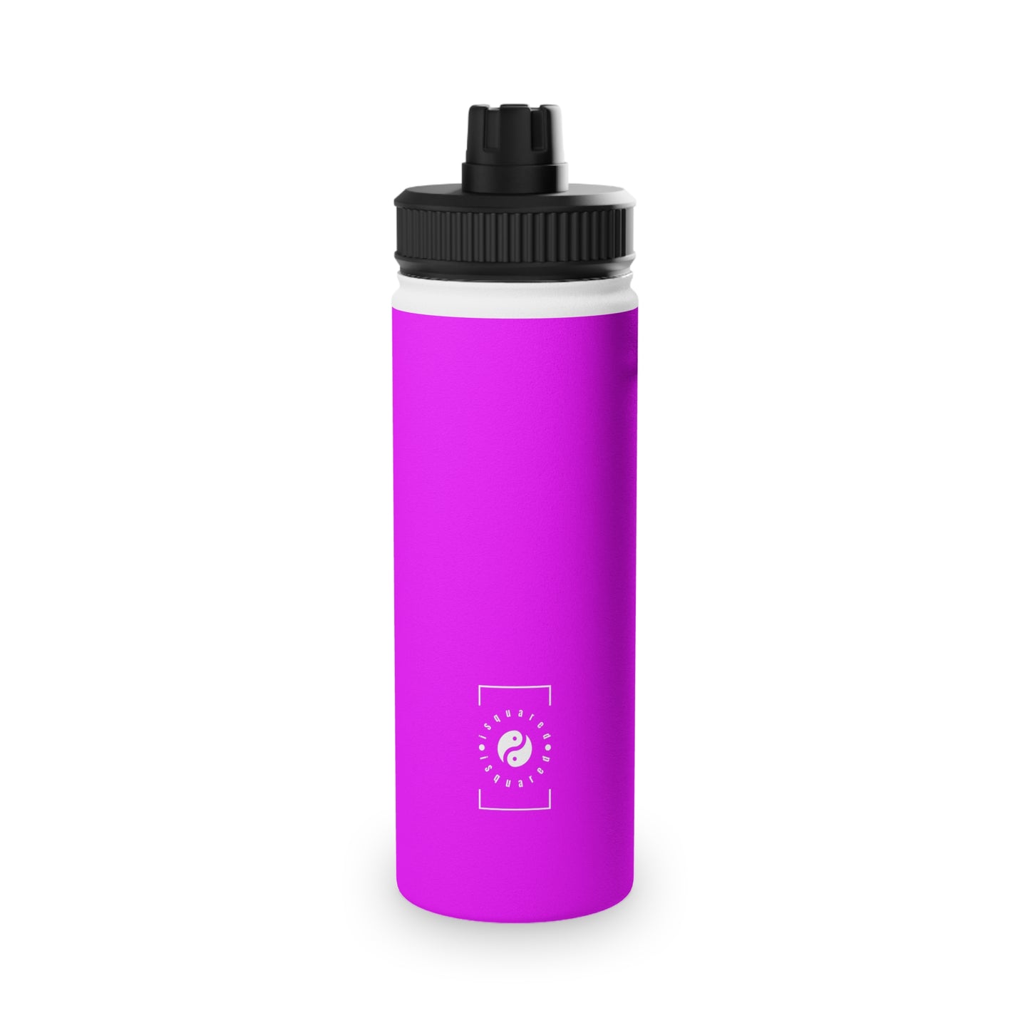 #f000ff Neon Purple - Sports Water Bottle