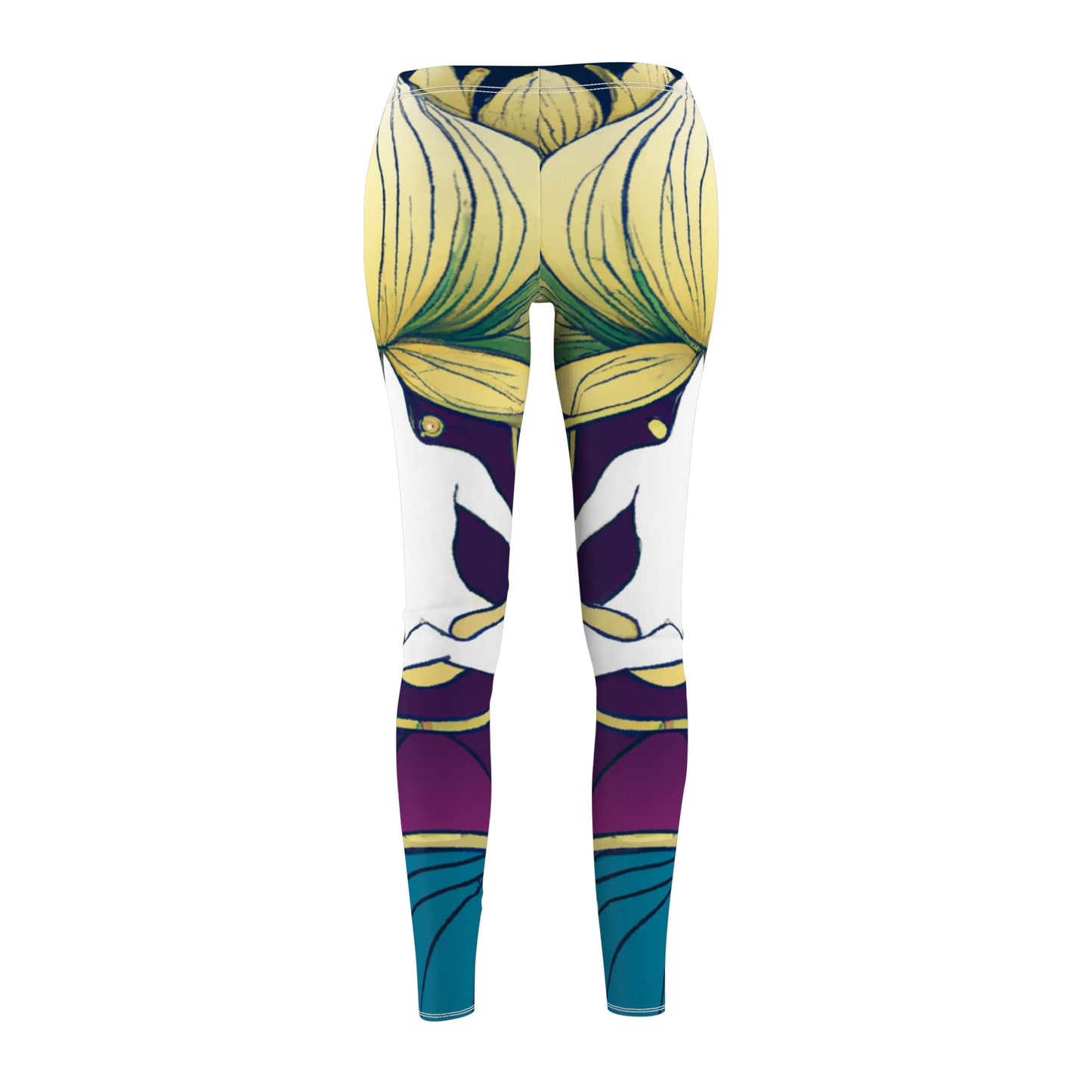 "Lotus Serenity Dance" - Casual Leggings