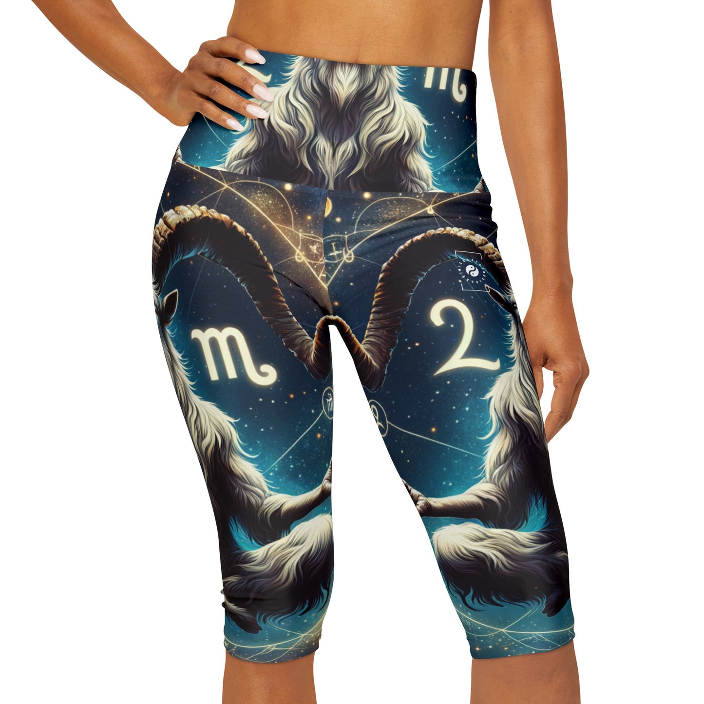 Audacious Capricorn - High Waisted Capri Leggings