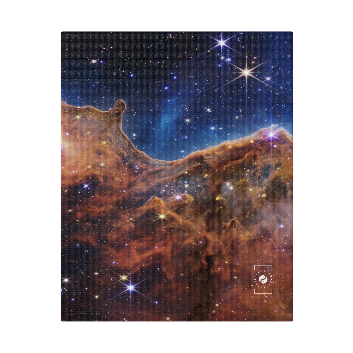 “Cosmic Cliffs” in the Carina Nebula (NIRCam Image) - JWST Collection - Art Print Canvas