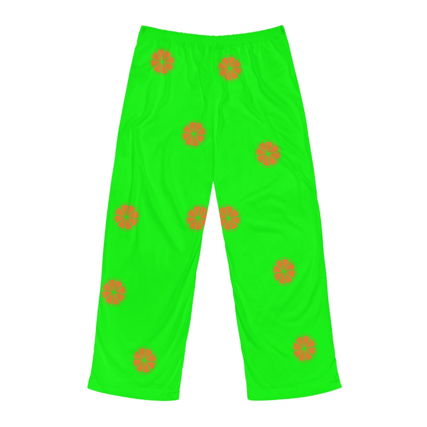 #05FD00 Lime Green + Mandarin - men's Lounge Pants