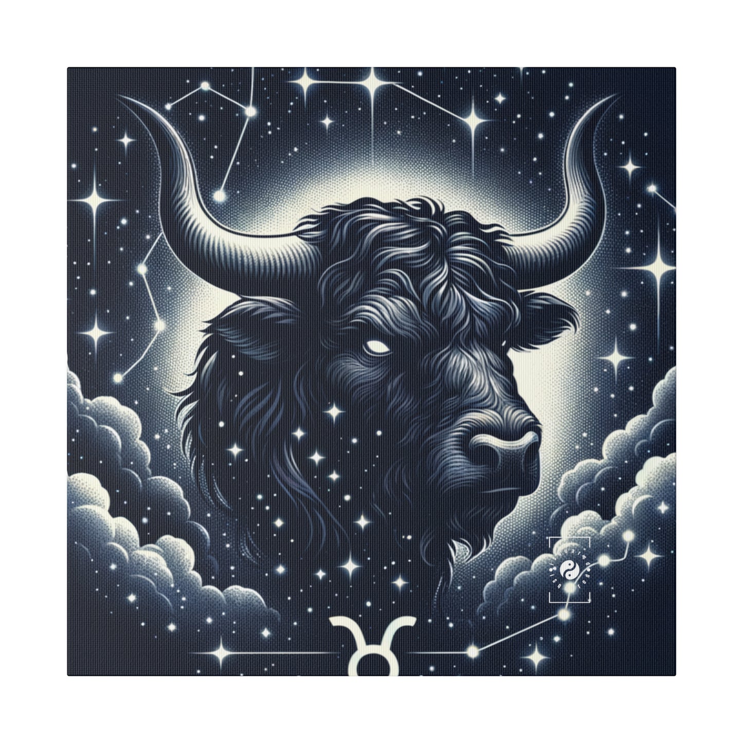 Celestial Taurine Constellation - Art Print Canvas