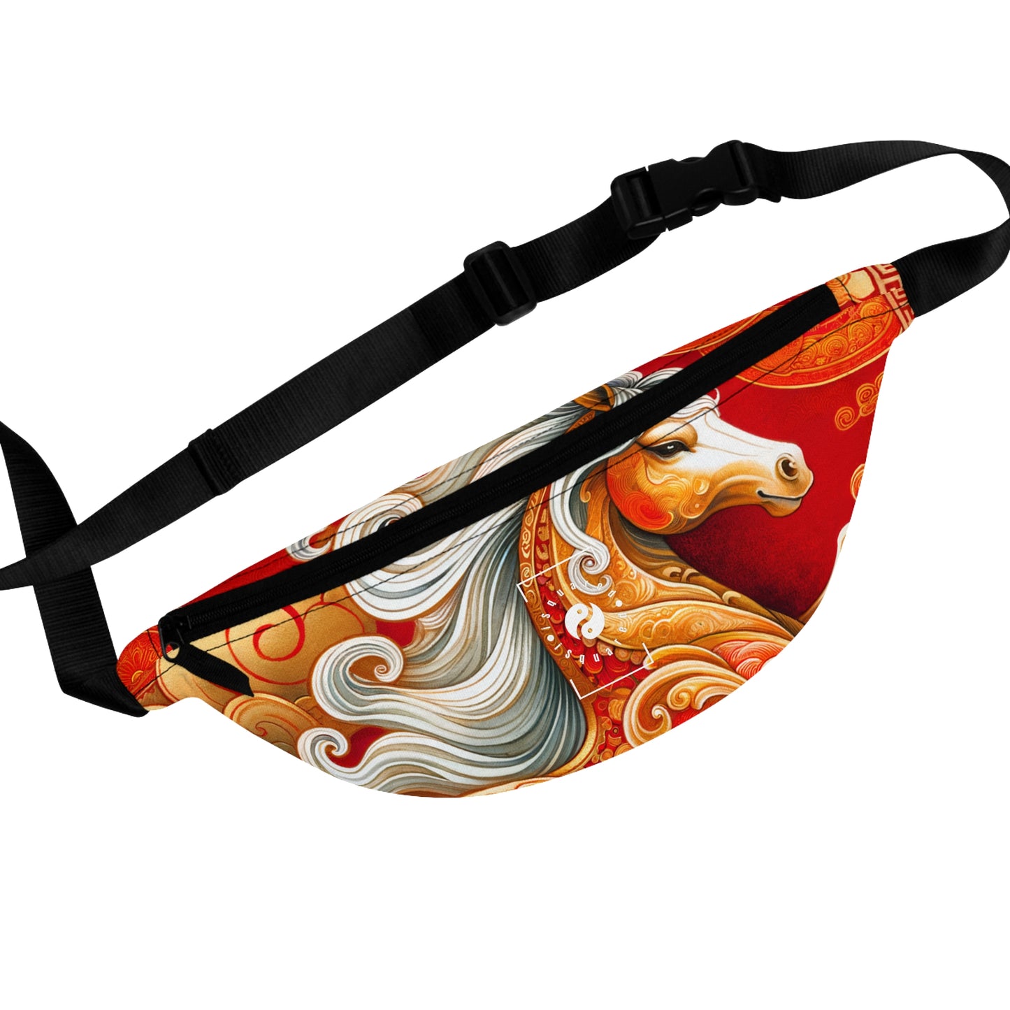 "Gold Gallop on Vermilion Vista: A Lunar New Year’s Ode" - Fanny Pack