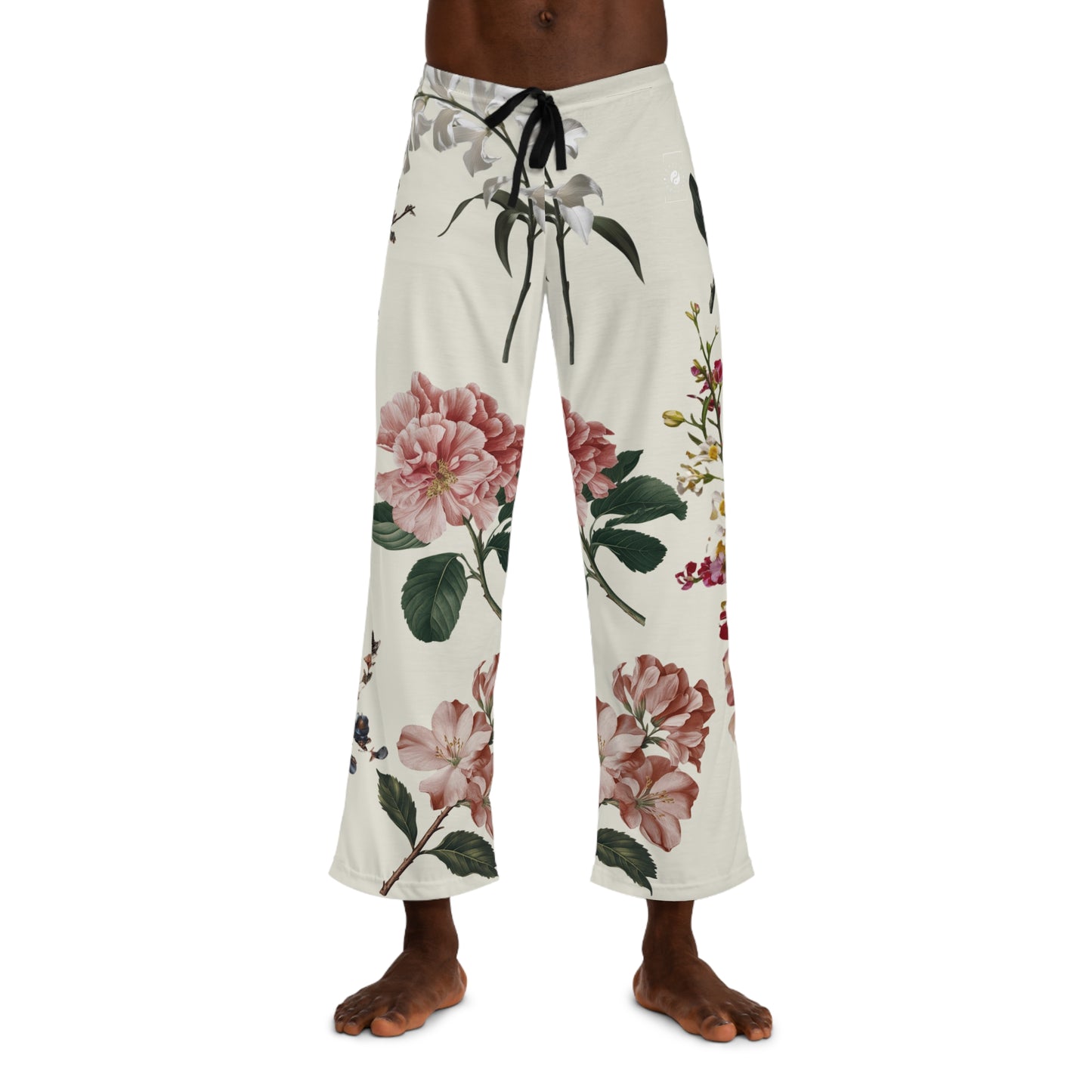 Botanicals on Beige - men's Lounge Pants