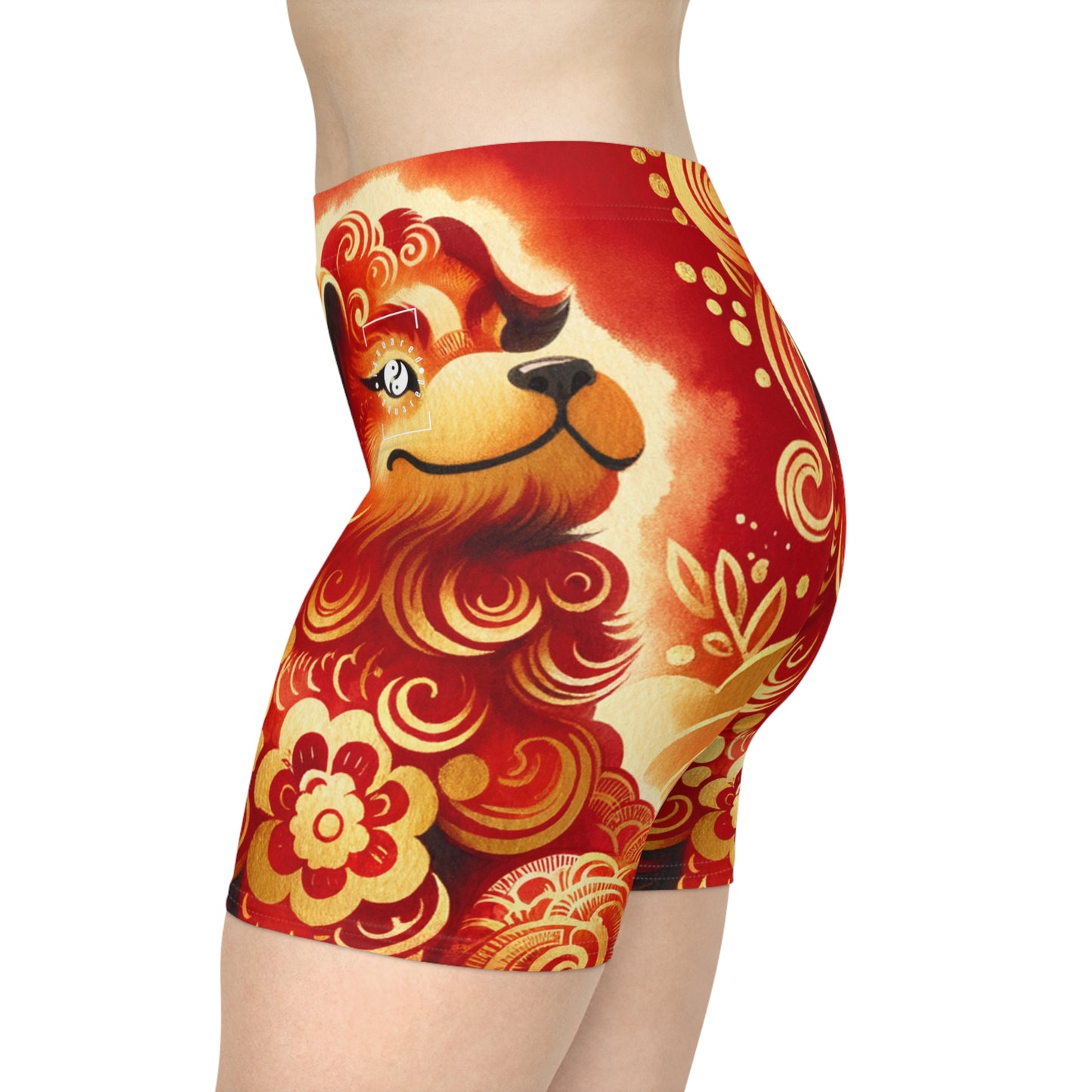 "Golden Canine Emissary on Crimson Tide: A Chinese New Year Odyssey" - Hot Yoga Short