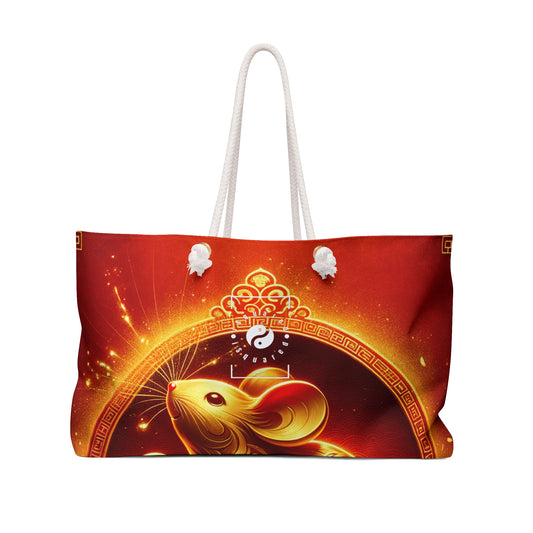 "Golden Emissary: A Lunar New Year's Tribute" - Casual Yoga Bag